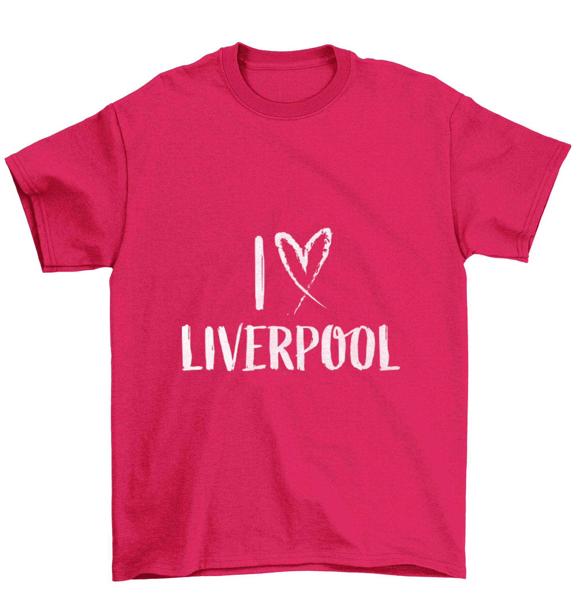 I love Liverpool Children's pink Tshirt 12-13 Years