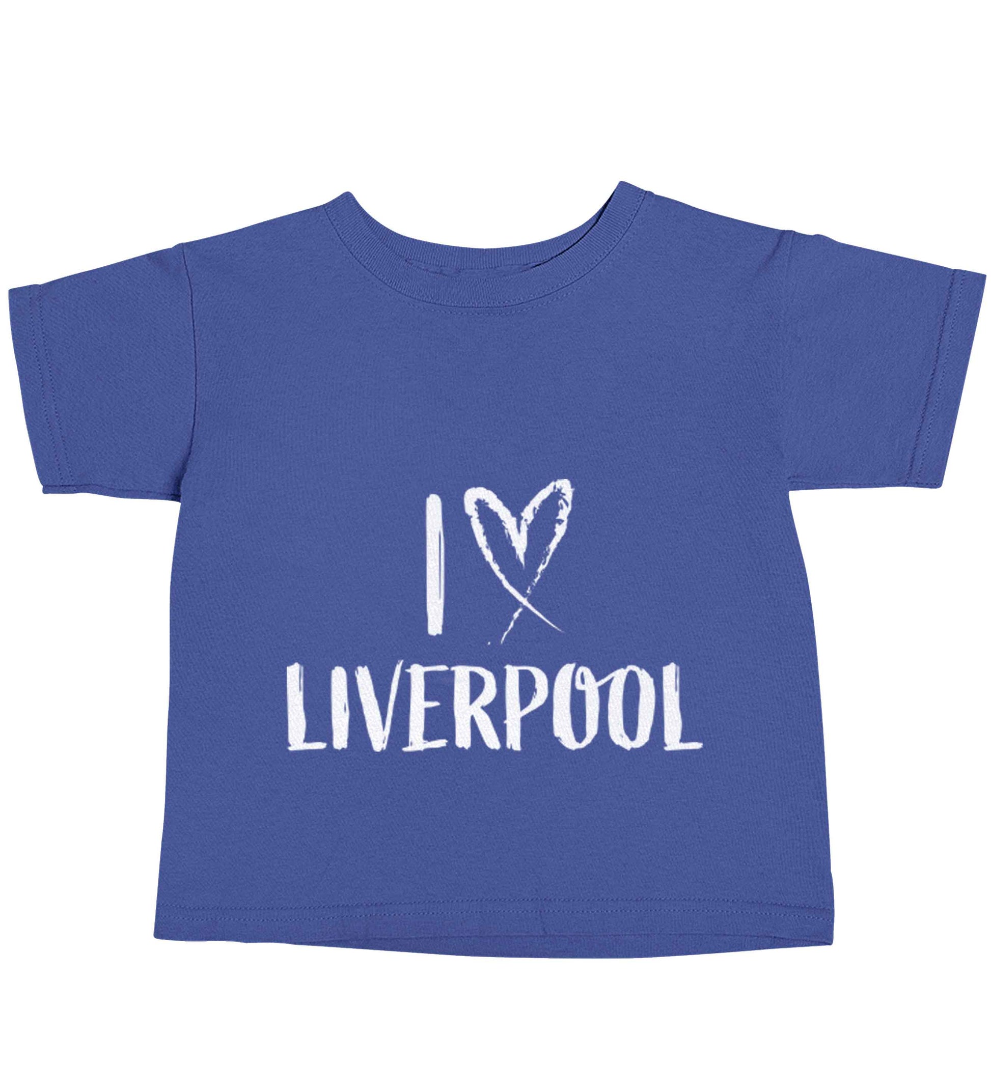 I love Liverpool blue baby toddler Tshirt 2 Years
