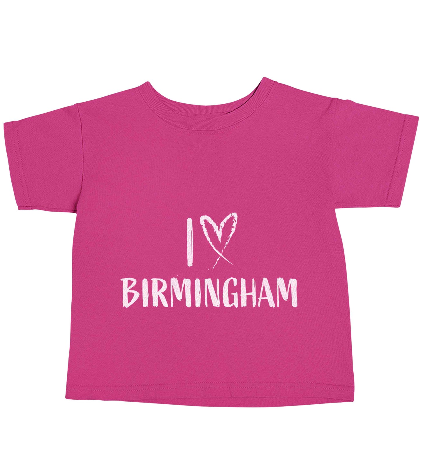 I love Birmingham pink baby toddler Tshirt 2 Years