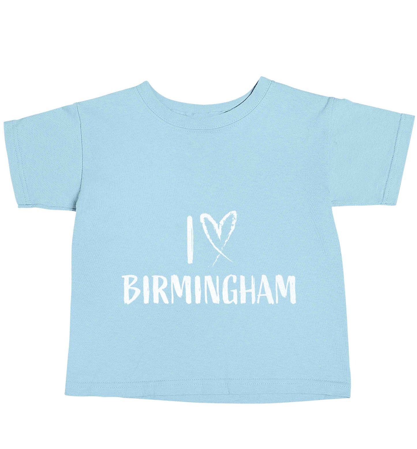 I love Birmingham light blue baby toddler Tshirt 2 Years