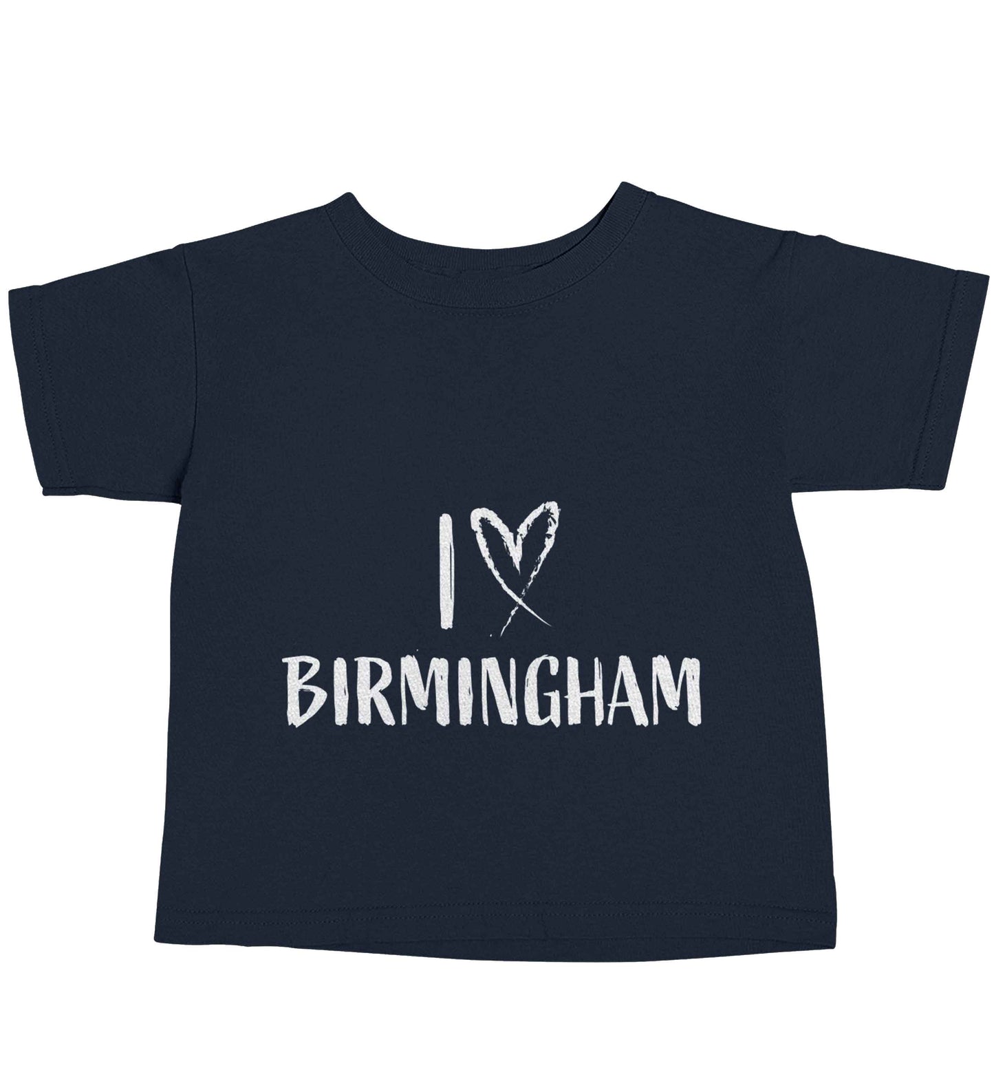 I love Birmingham navy baby toddler Tshirt 2 Years