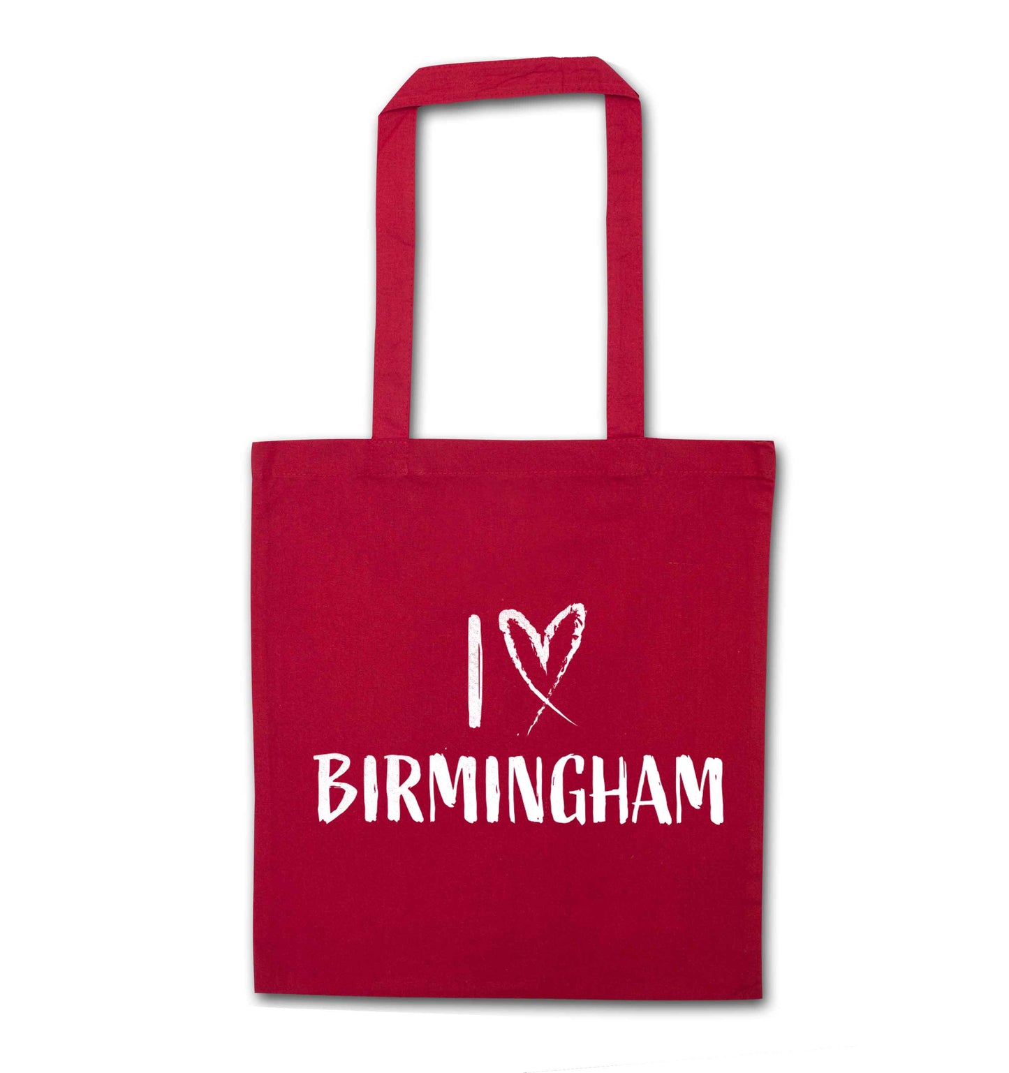 I love Birmingham red tote bag