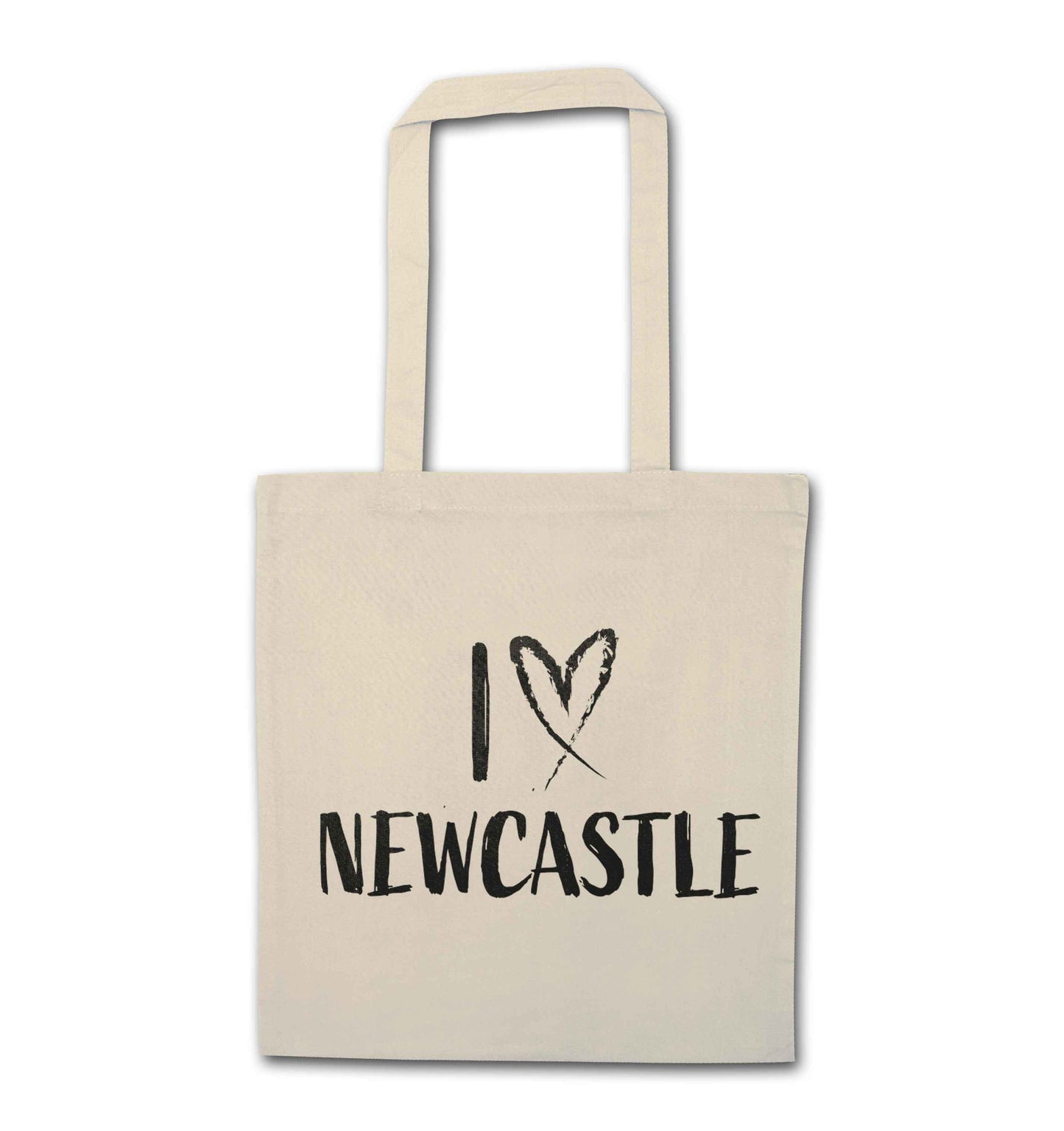 I love Newcastle natural tote bag