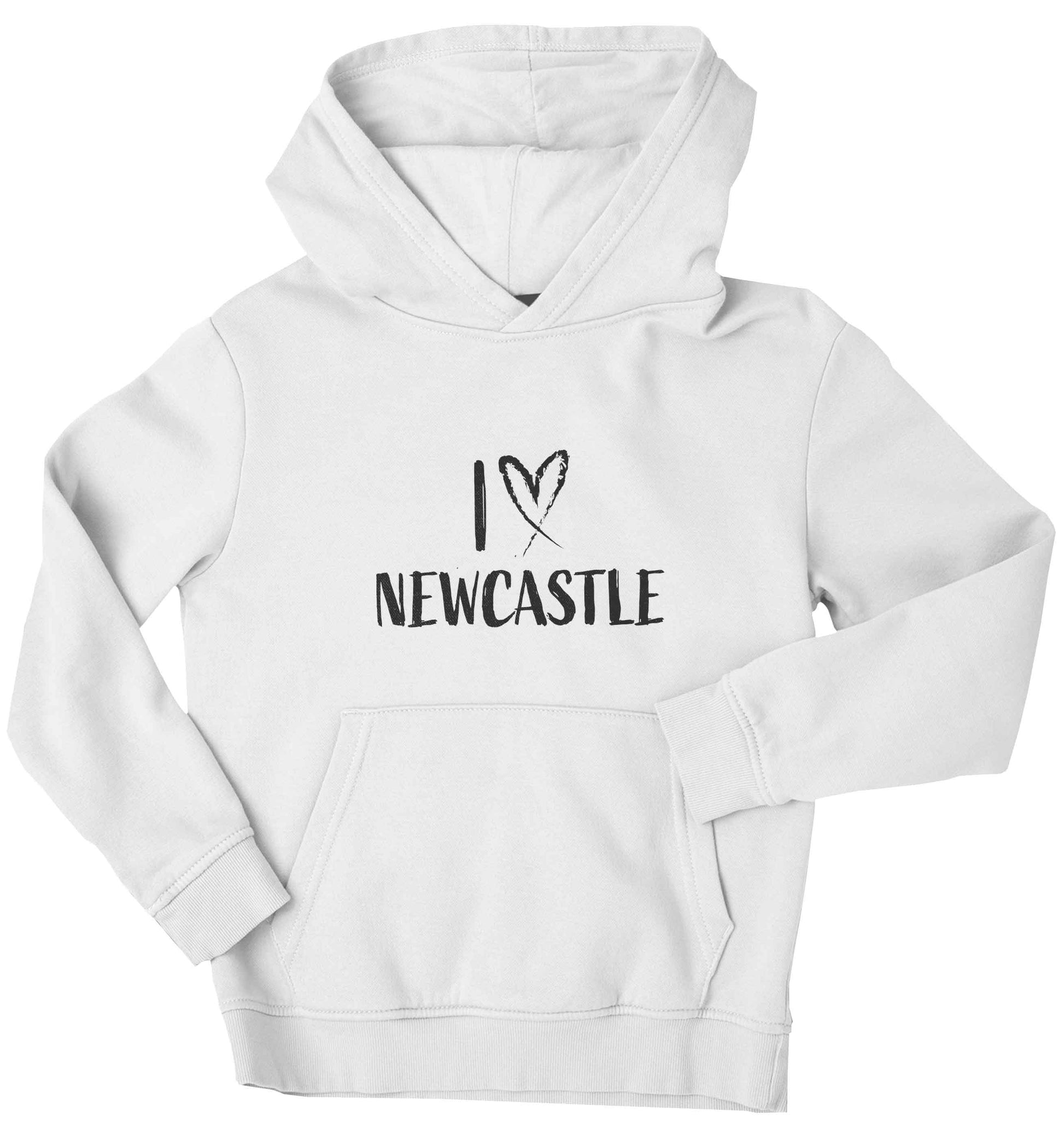 I love Newcastle children's white hoodie 12-13 Years