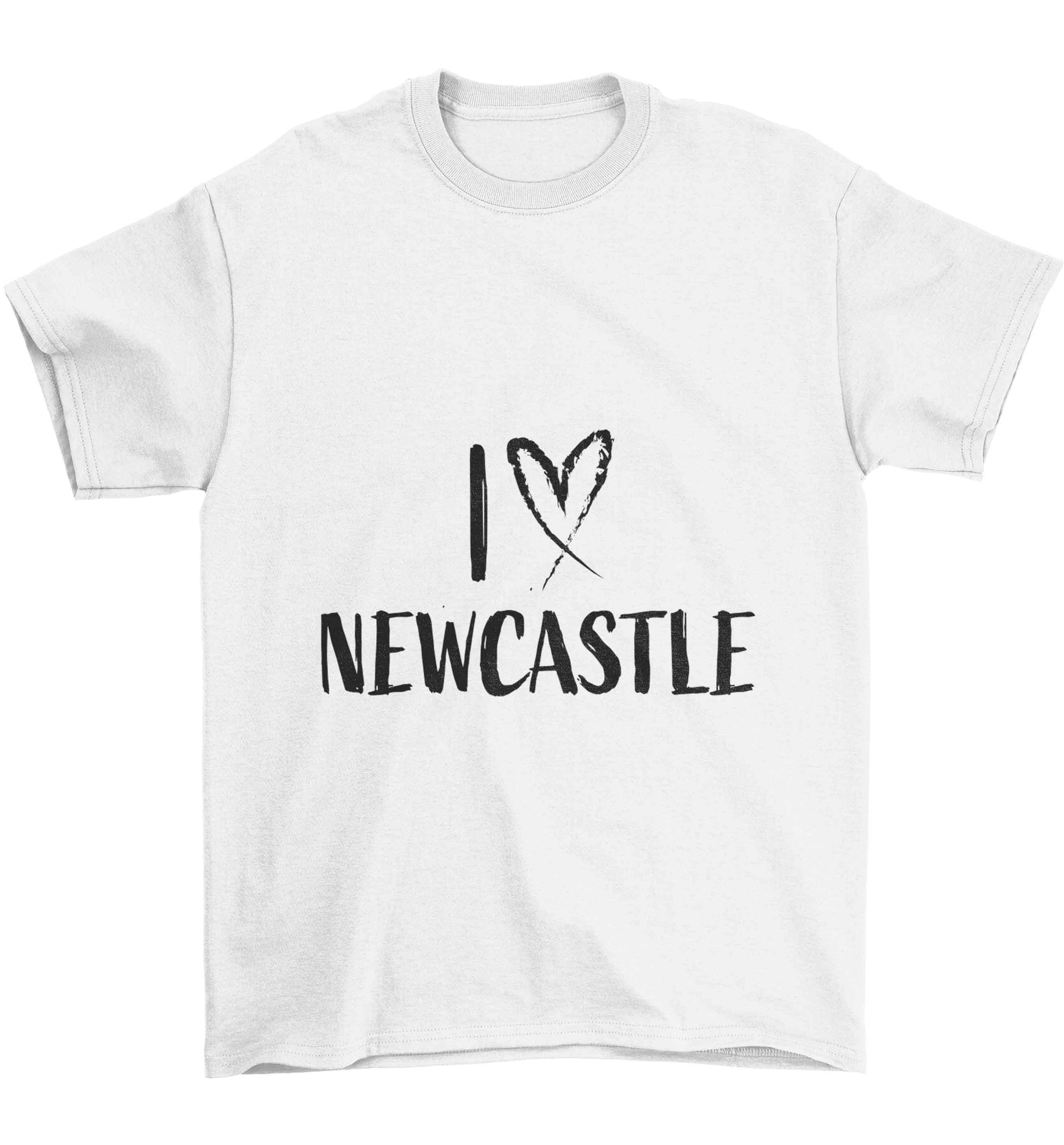 I love Newcastle Children's white Tshirt 12-13 Years
