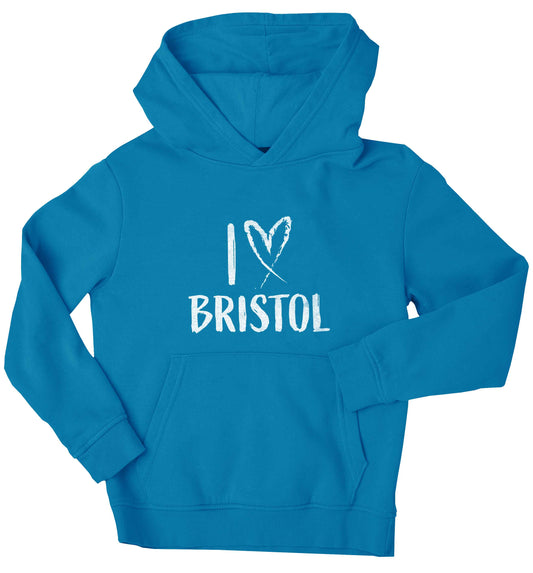 I love Bristol children's blue hoodie 12-13 Years