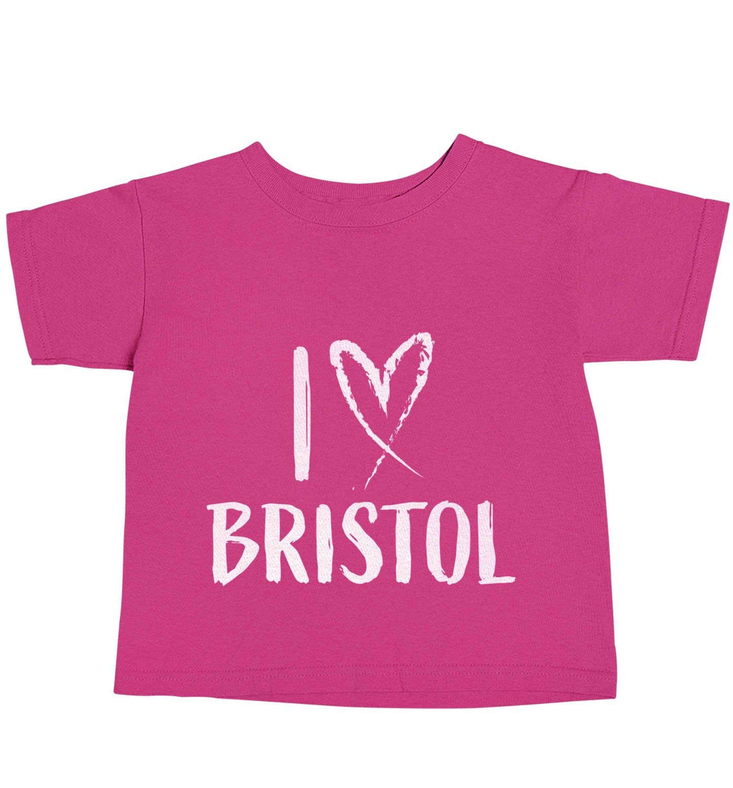 I love Bristol pink baby toddler Tshirt 2 Years
