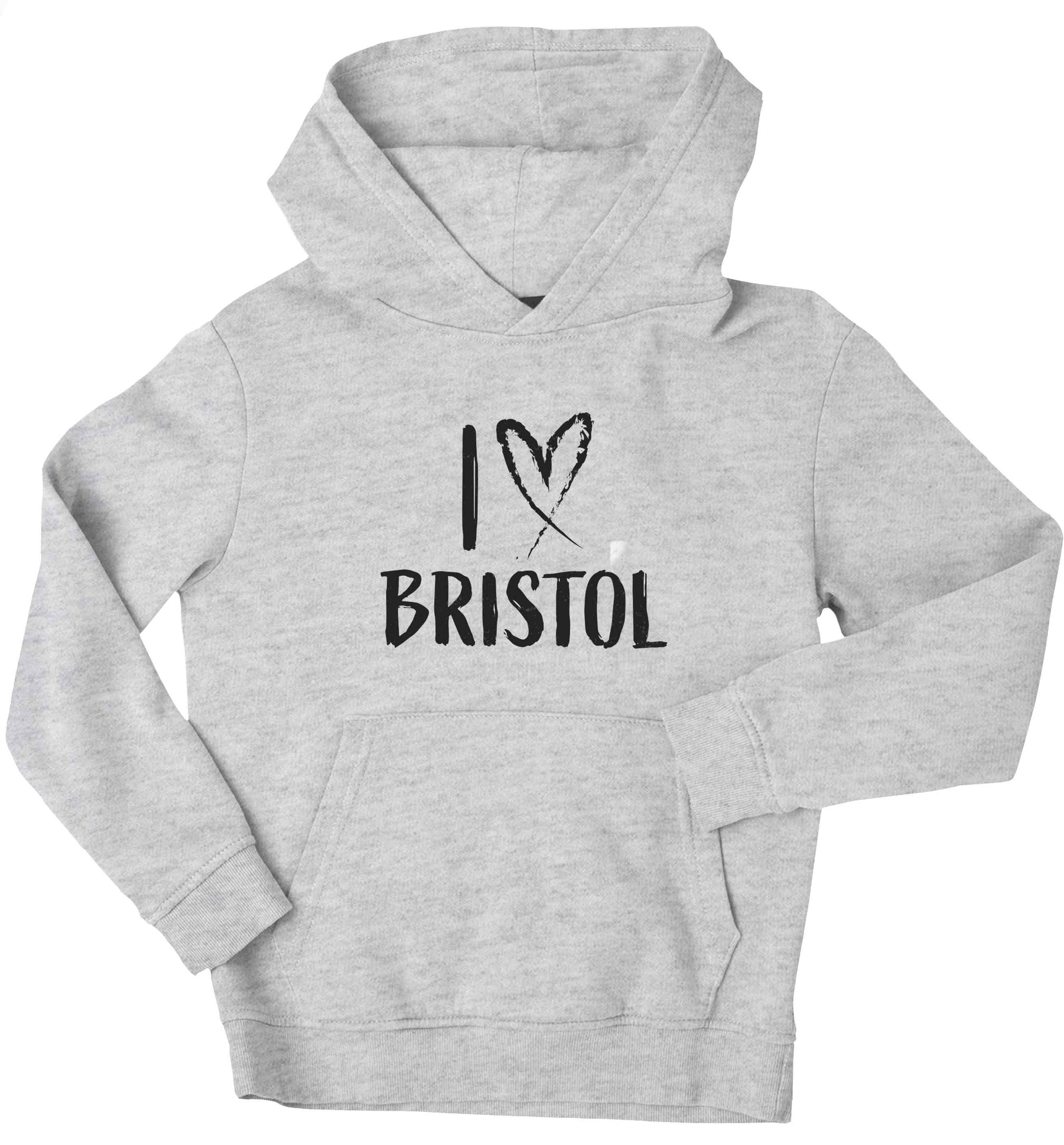 I love Bristol children's grey hoodie 12-13 Years