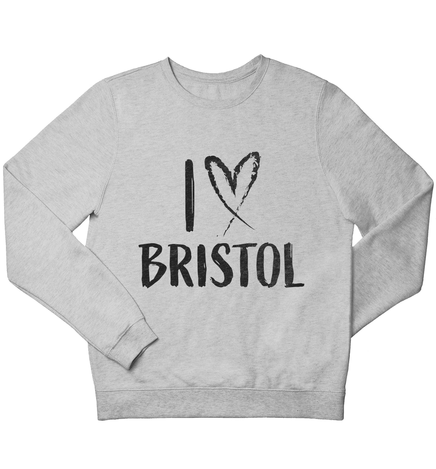 I love Bristol children's grey sweater 12-13 Years