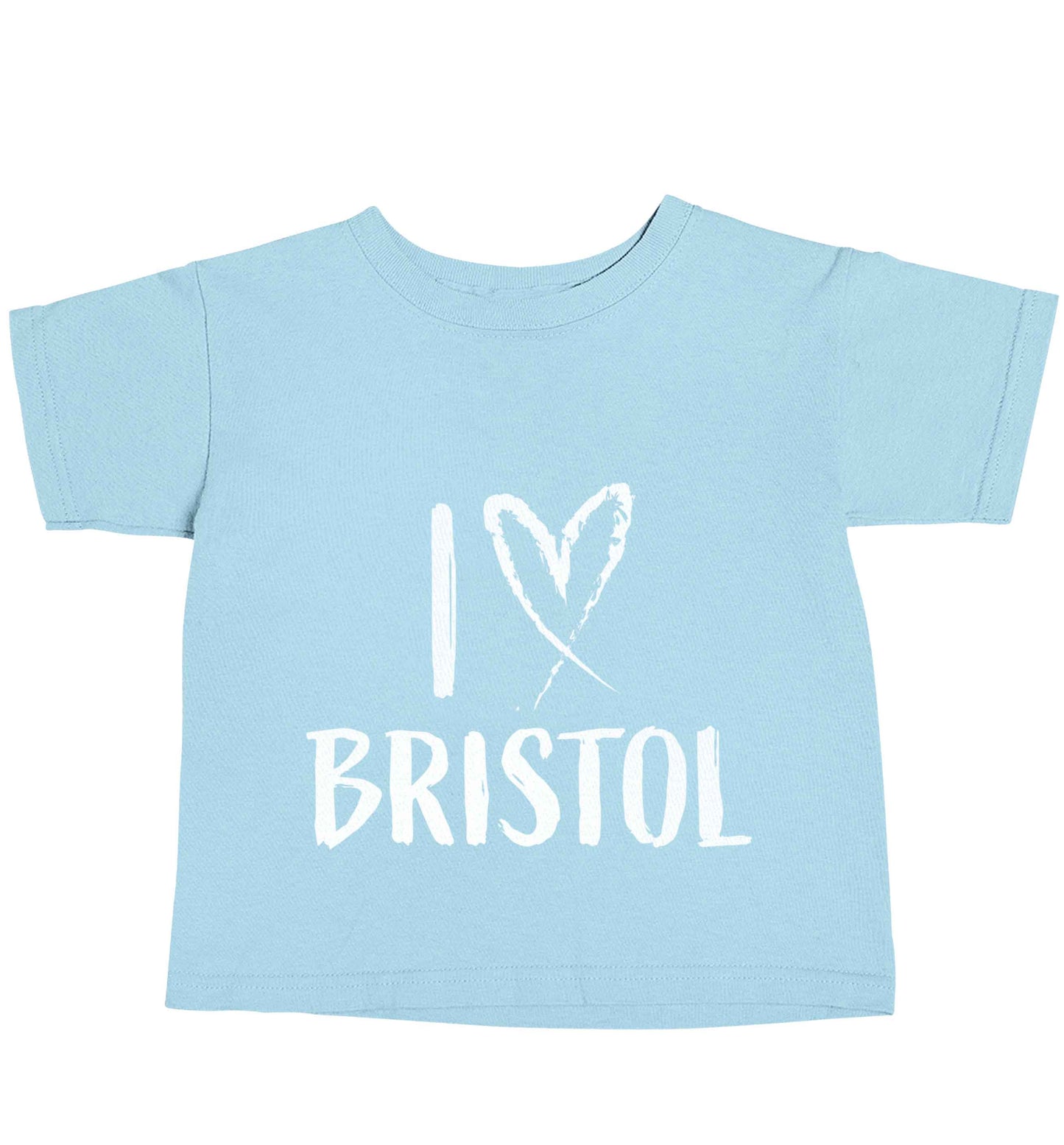 I love Bristol light blue baby toddler Tshirt 2 Years
