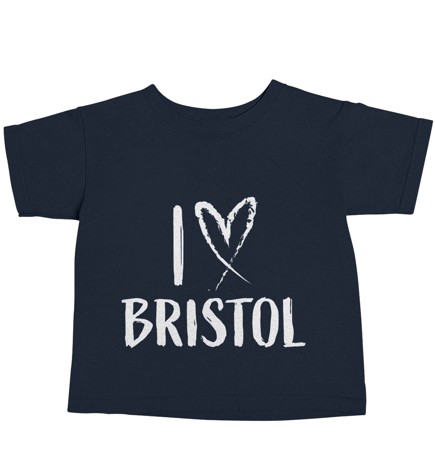 I love Bristol navy baby toddler Tshirt 2 Years