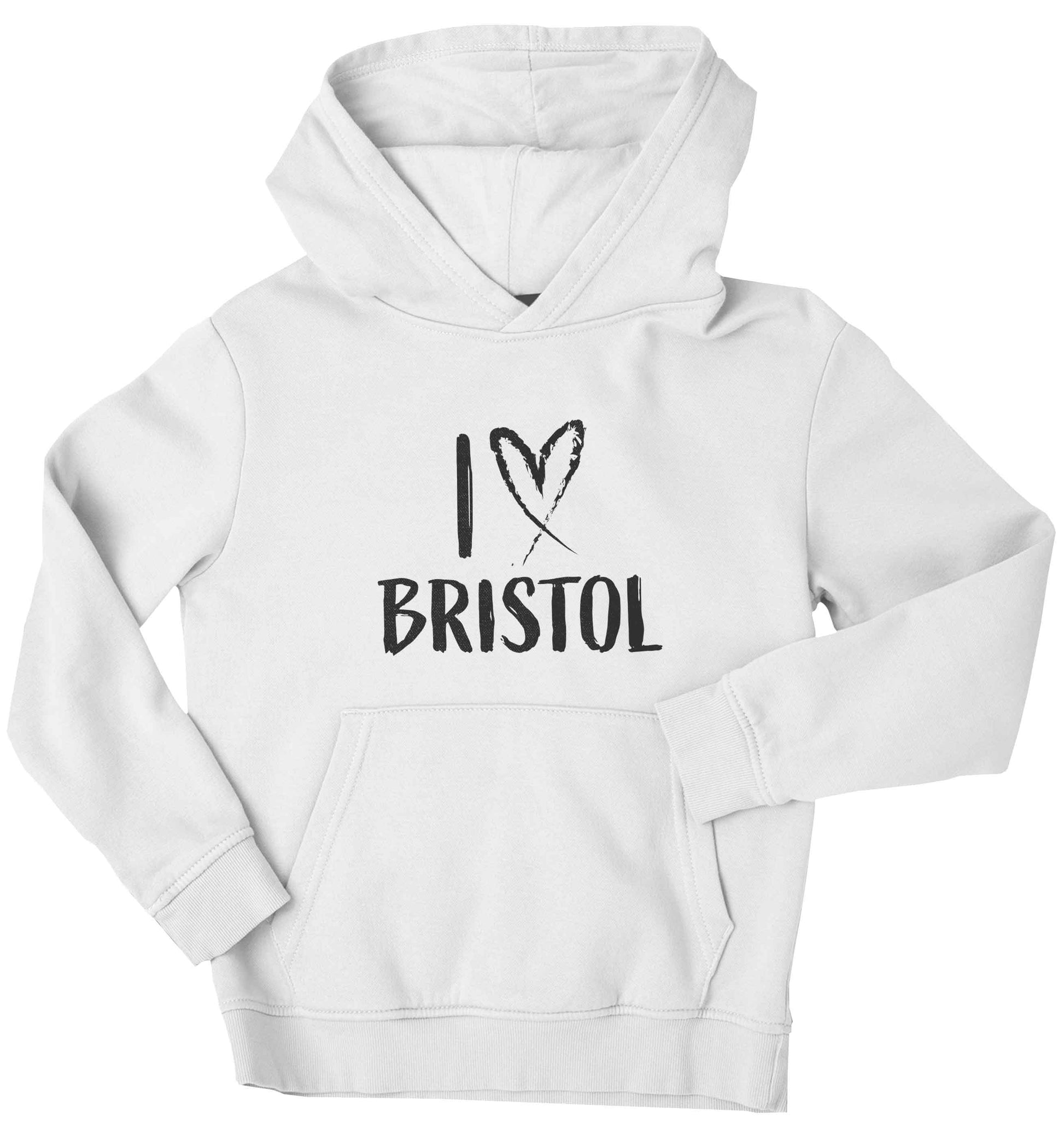 I love Bristol children's white hoodie 12-13 Years