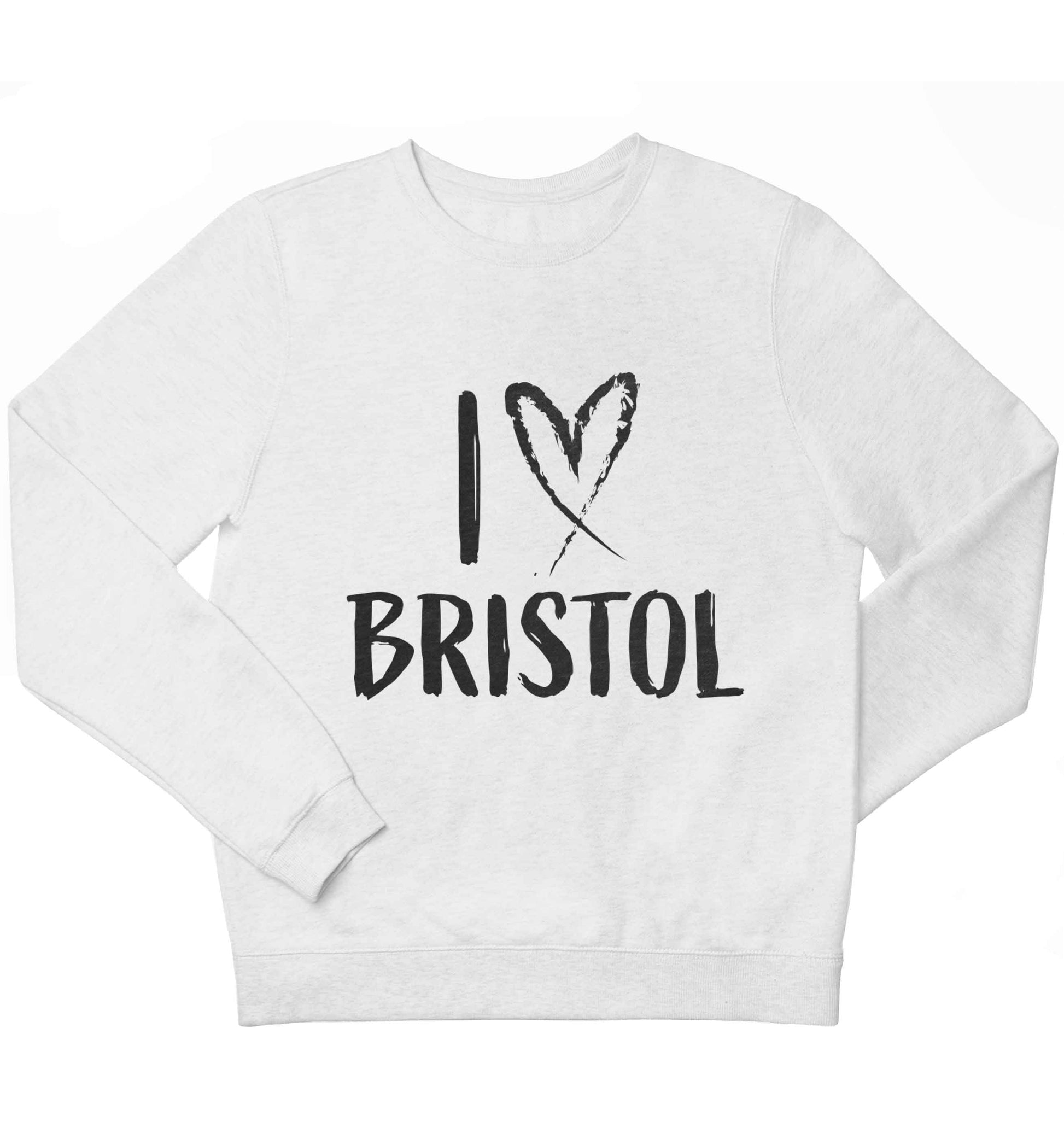 I love Bristol children's white sweater 12-13 Years