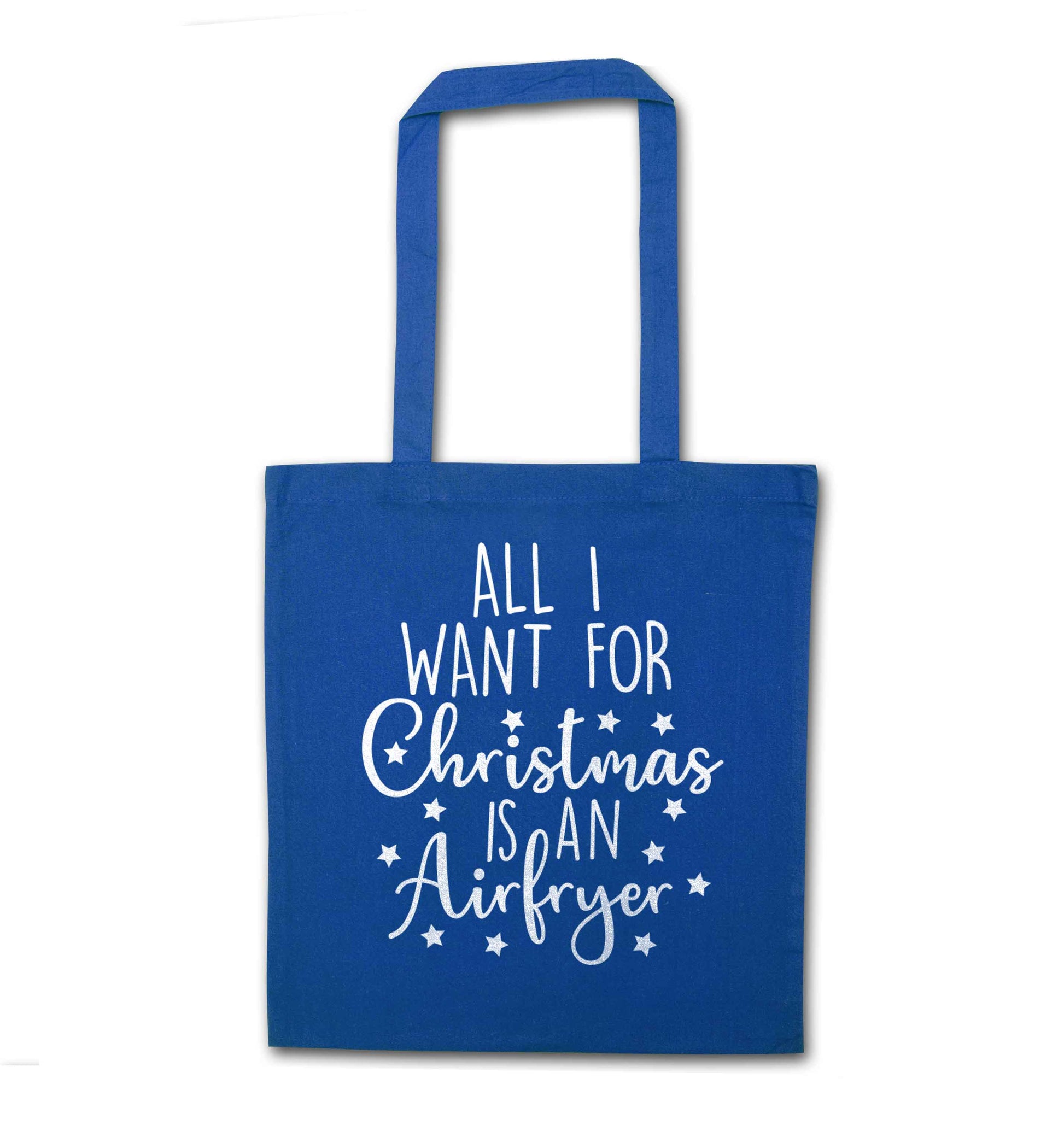 All I want for Christmas is an airfryerblue tote bag