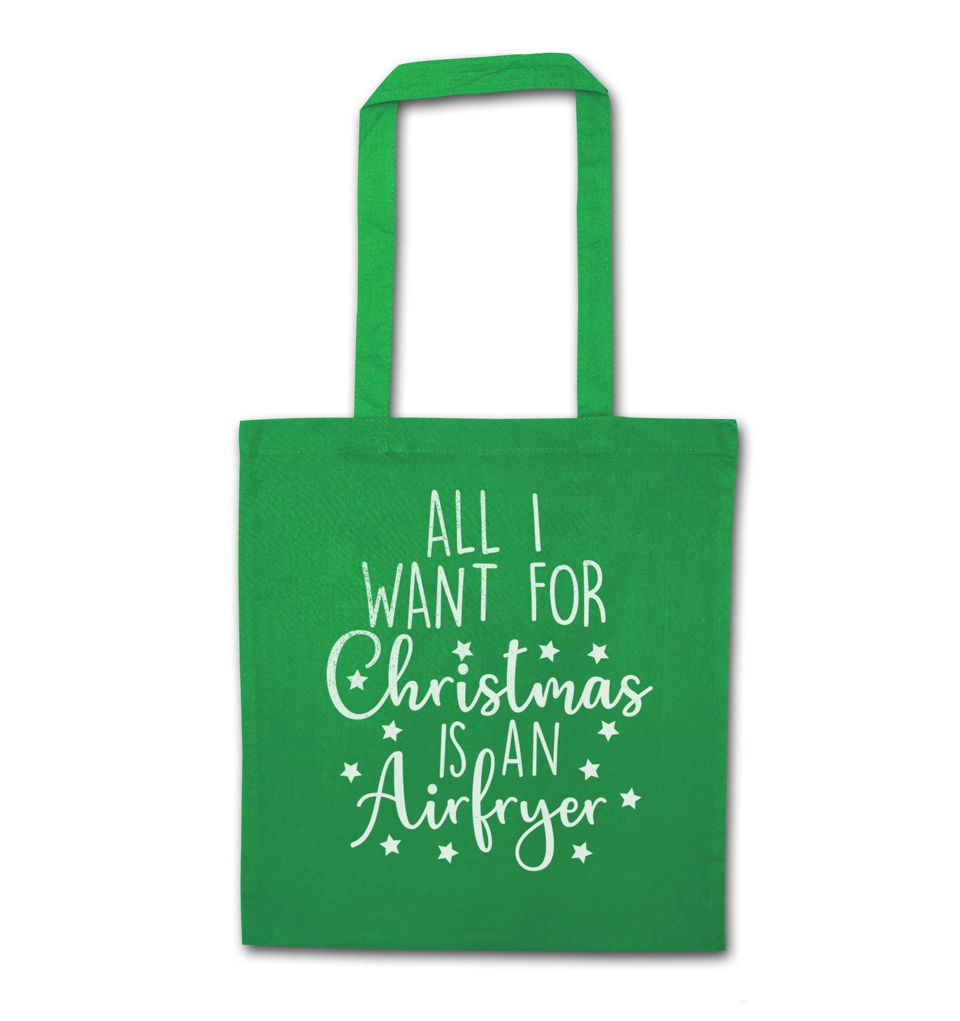 All I want for Christmas is an airfryergreen tote bag