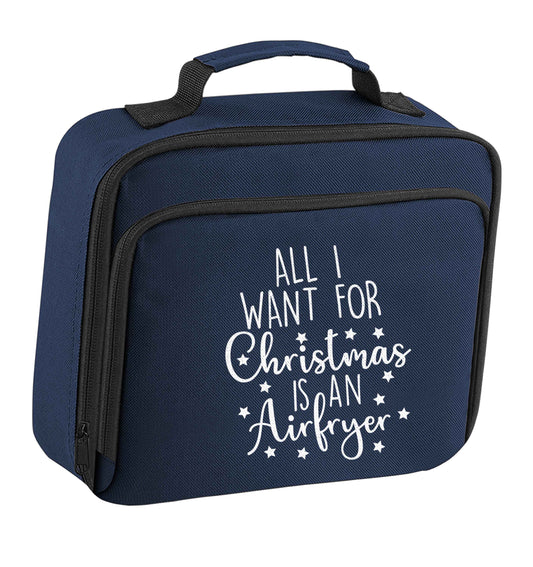 All I want for Christmas is an airfryerinsulated navy lunch bag cooler
