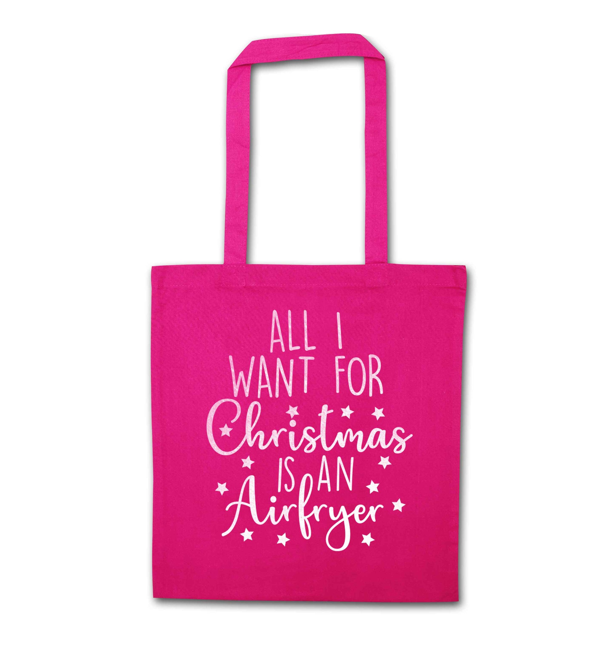 All I want for Christmas is an airfryerpink tote bag