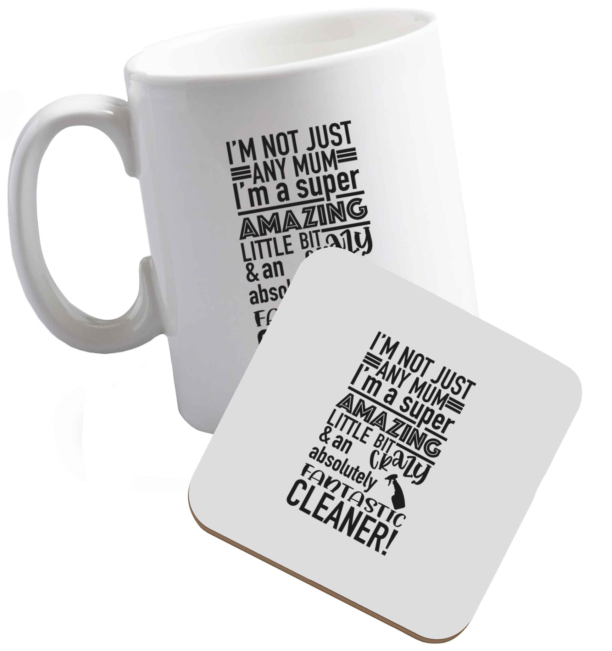 10 oz Tis The Season to Drink Whisky ceramic mug and coaster set right handed