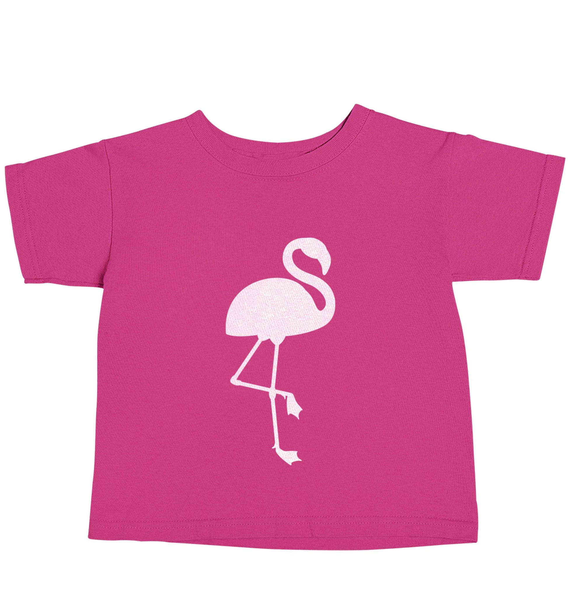 Pink flamingo pink baby toddler Tshirt 2 Years