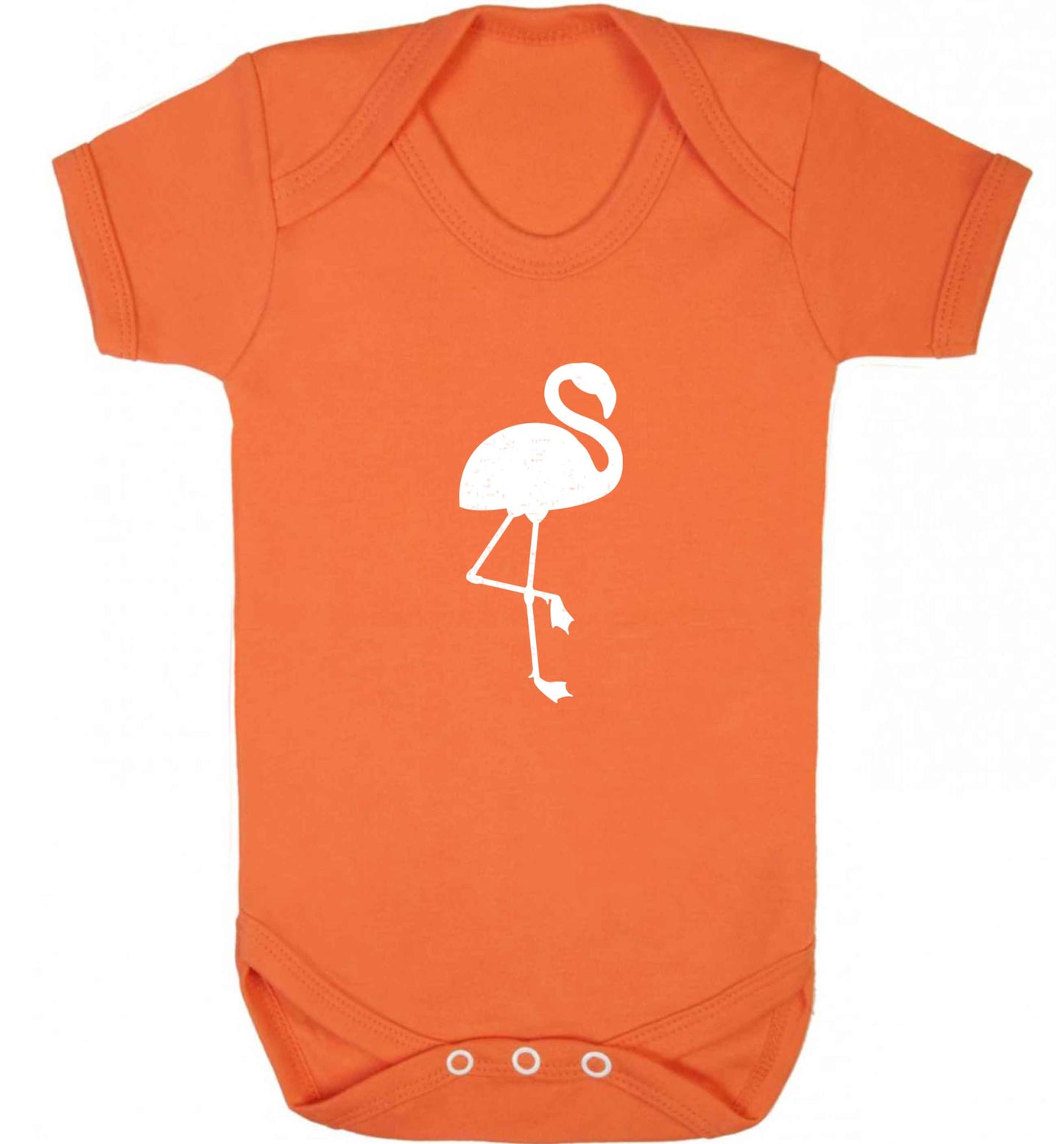 Pink flamingo baby vest orange 18-24 months
