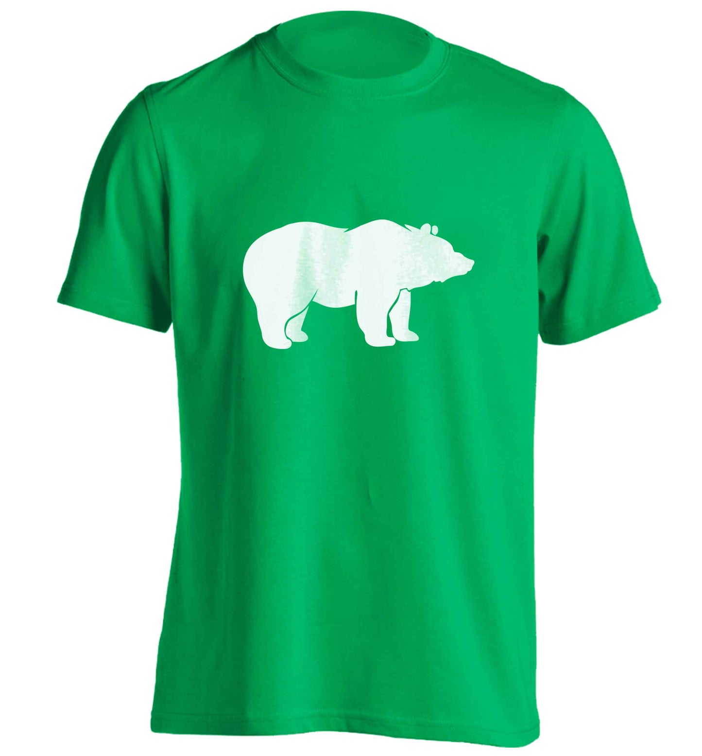 Blue bear adults unisex green Tshirt 2XL