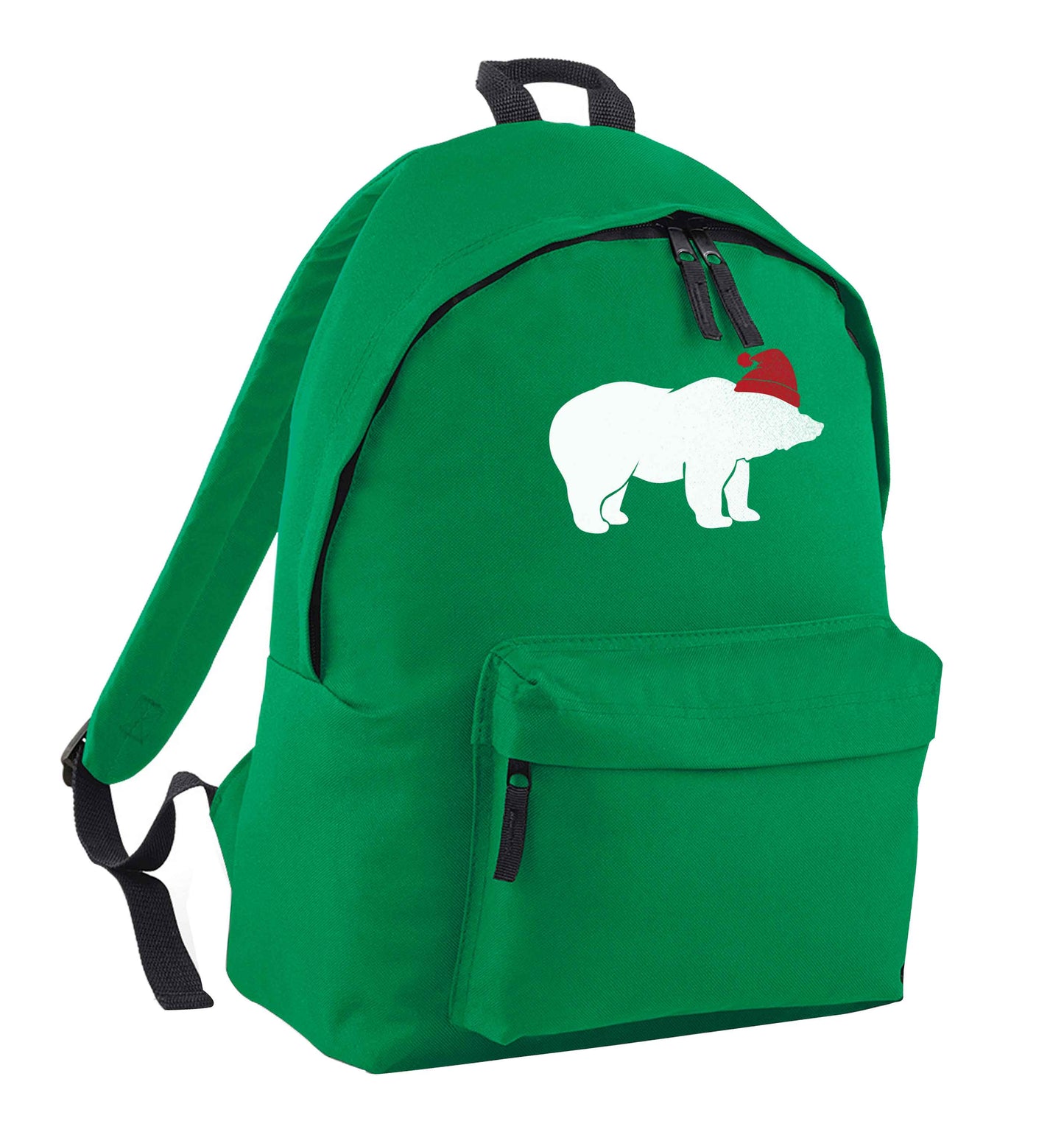 Blue bear Santa green adults backpack