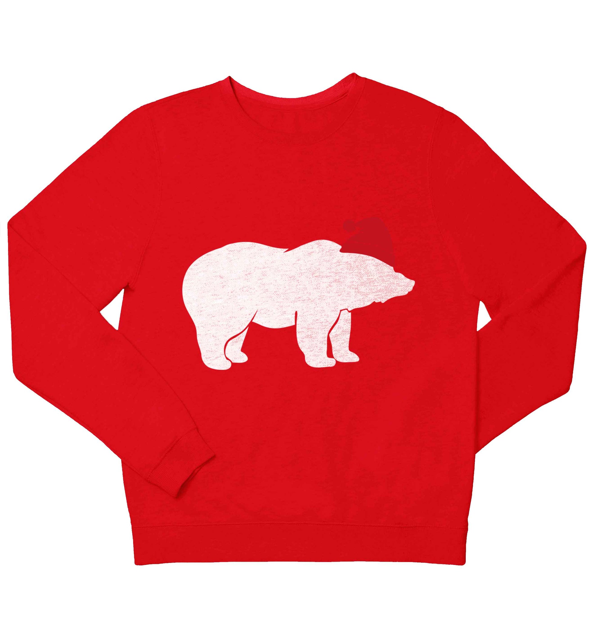 Blue bear Santa children's grey sweater 12-13 Years