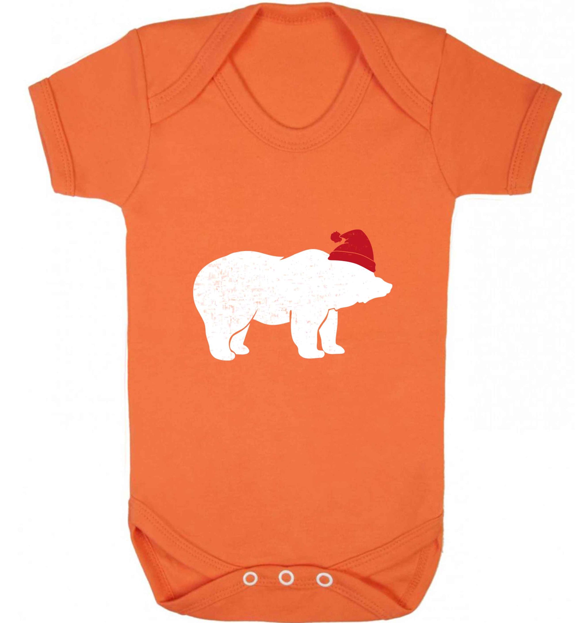 Blue bear Santa baby vest orange 18-24 months