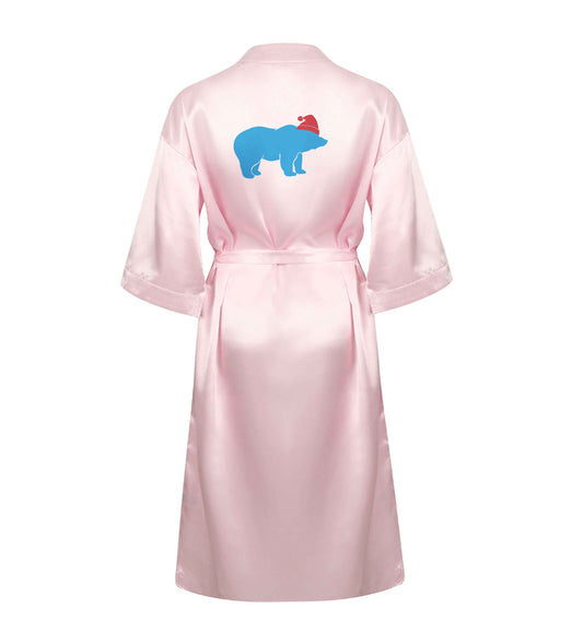 Blue bear Santa XL/XXL pink ladies dressing gown size 16/18