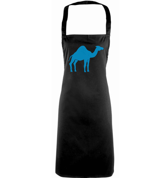 Blue camel adults black apron
