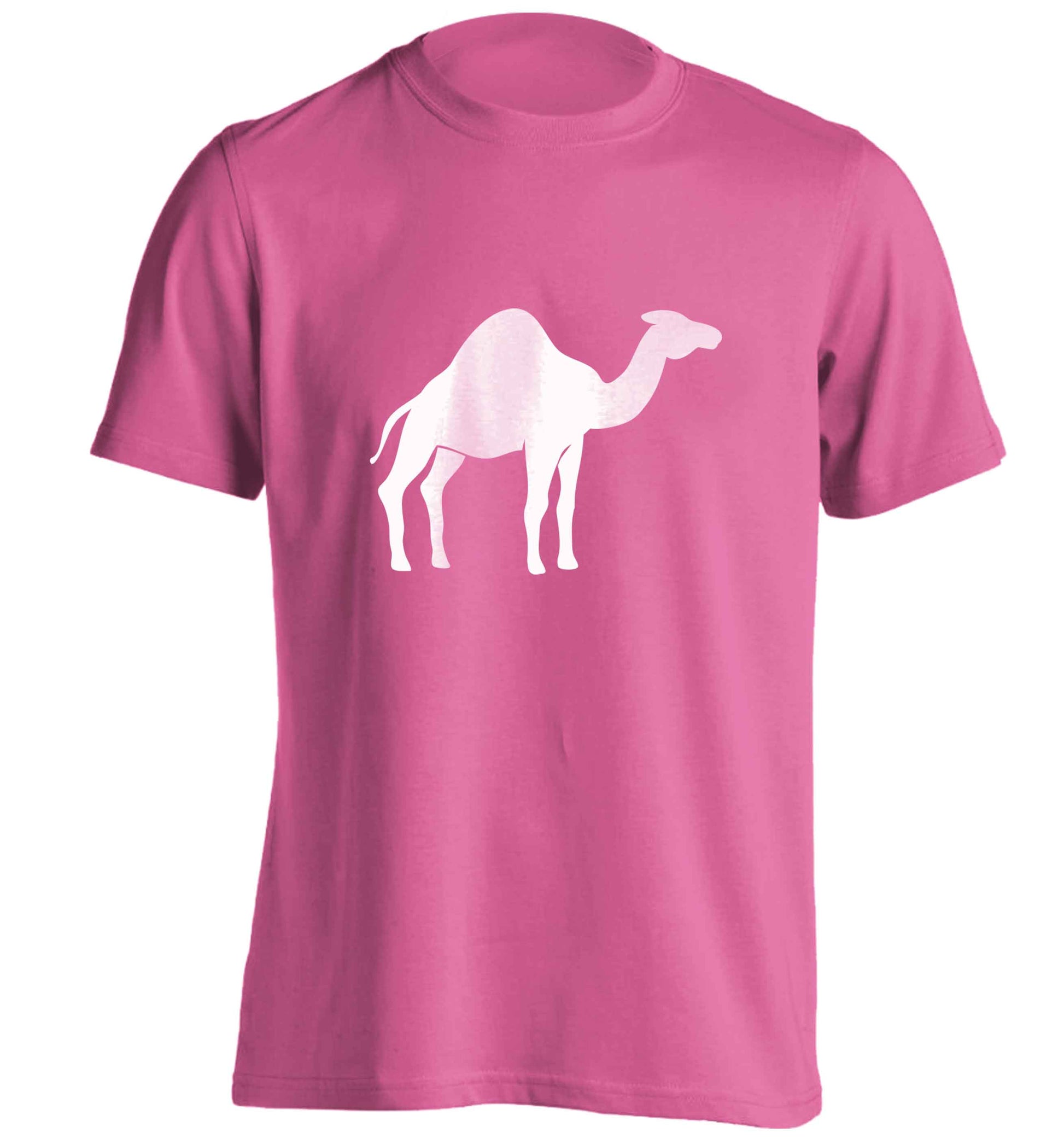Blue camel adults unisex pink Tshirt 2XL