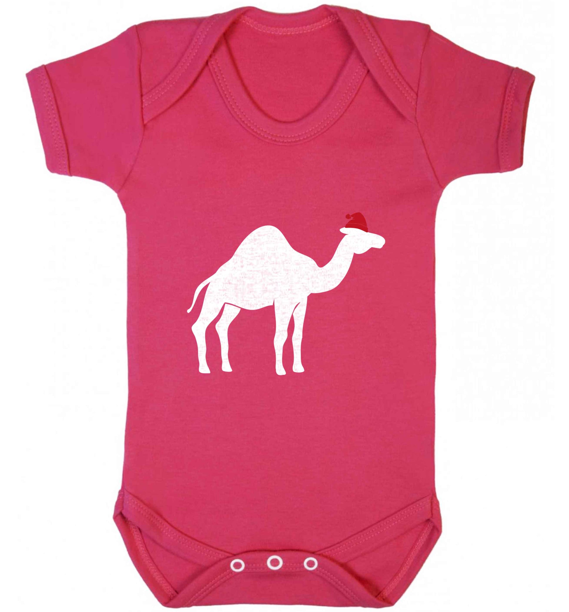 Blue camel santa baby vest dark pink 18-24 months