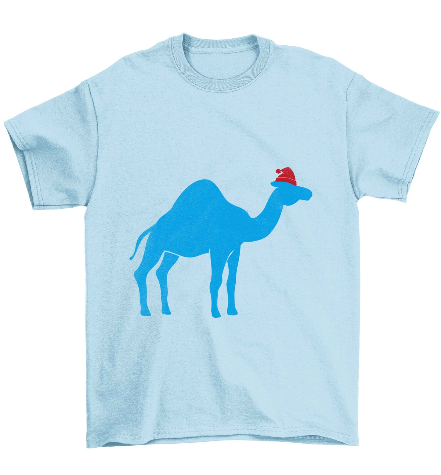 Blue camel santa Children's light blue Tshirt 12-13 Years