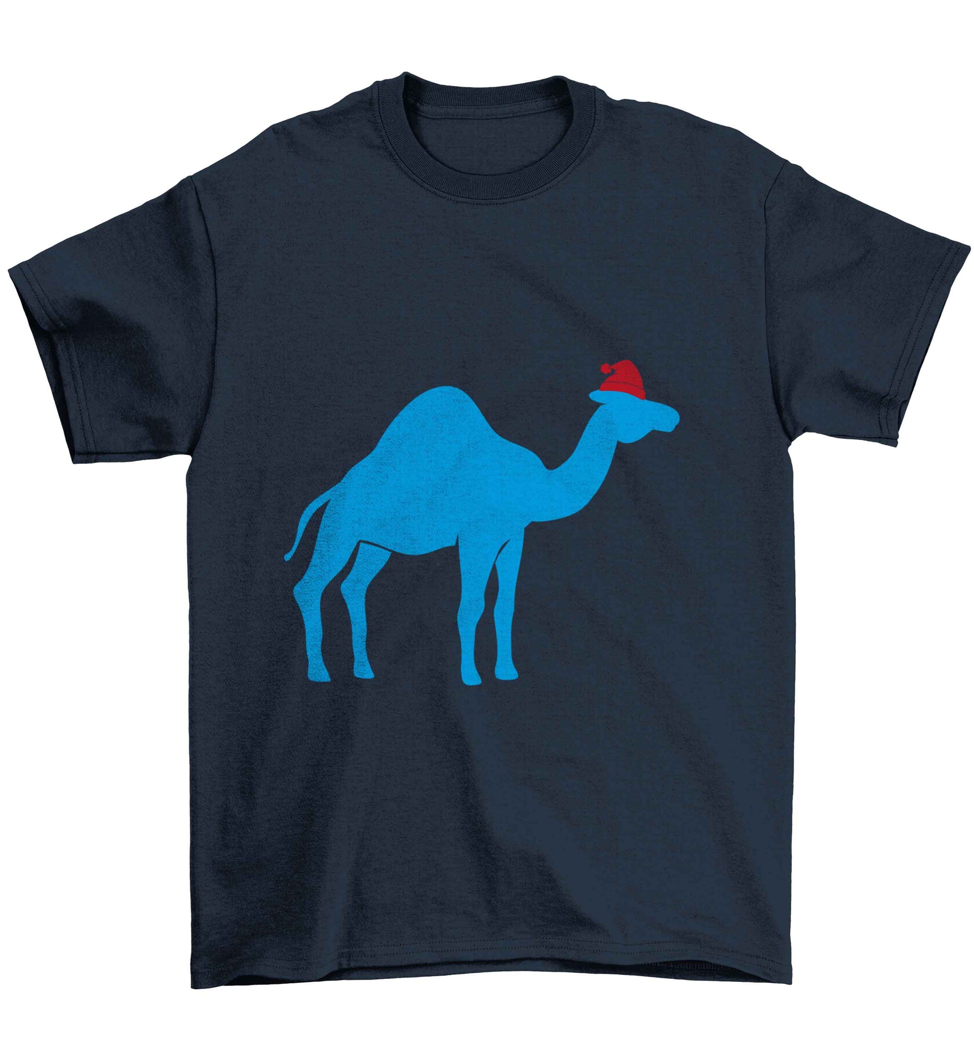 Blue camel santa Children's navy Tshirt 12-13 Years