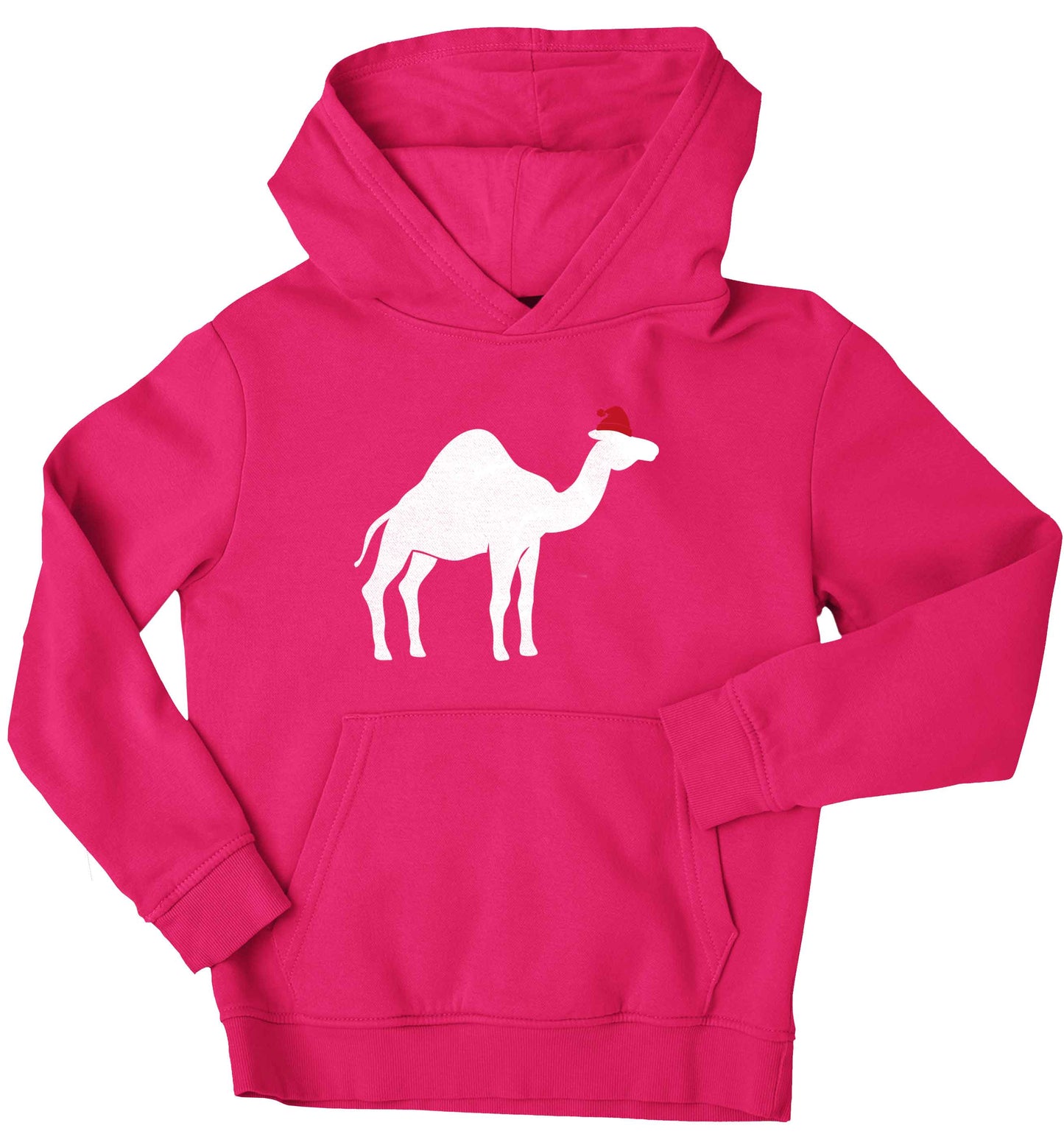 Blue camel santa children's pink hoodie 12-13 Years