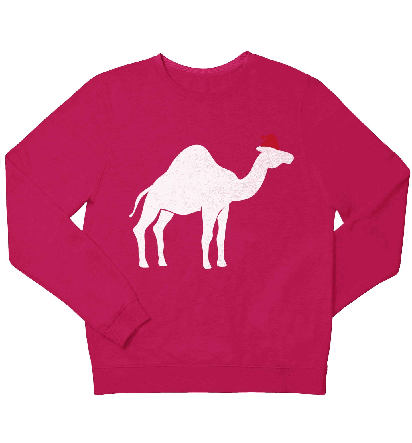 Blue camel santa children's pink sweater 12-13 Years