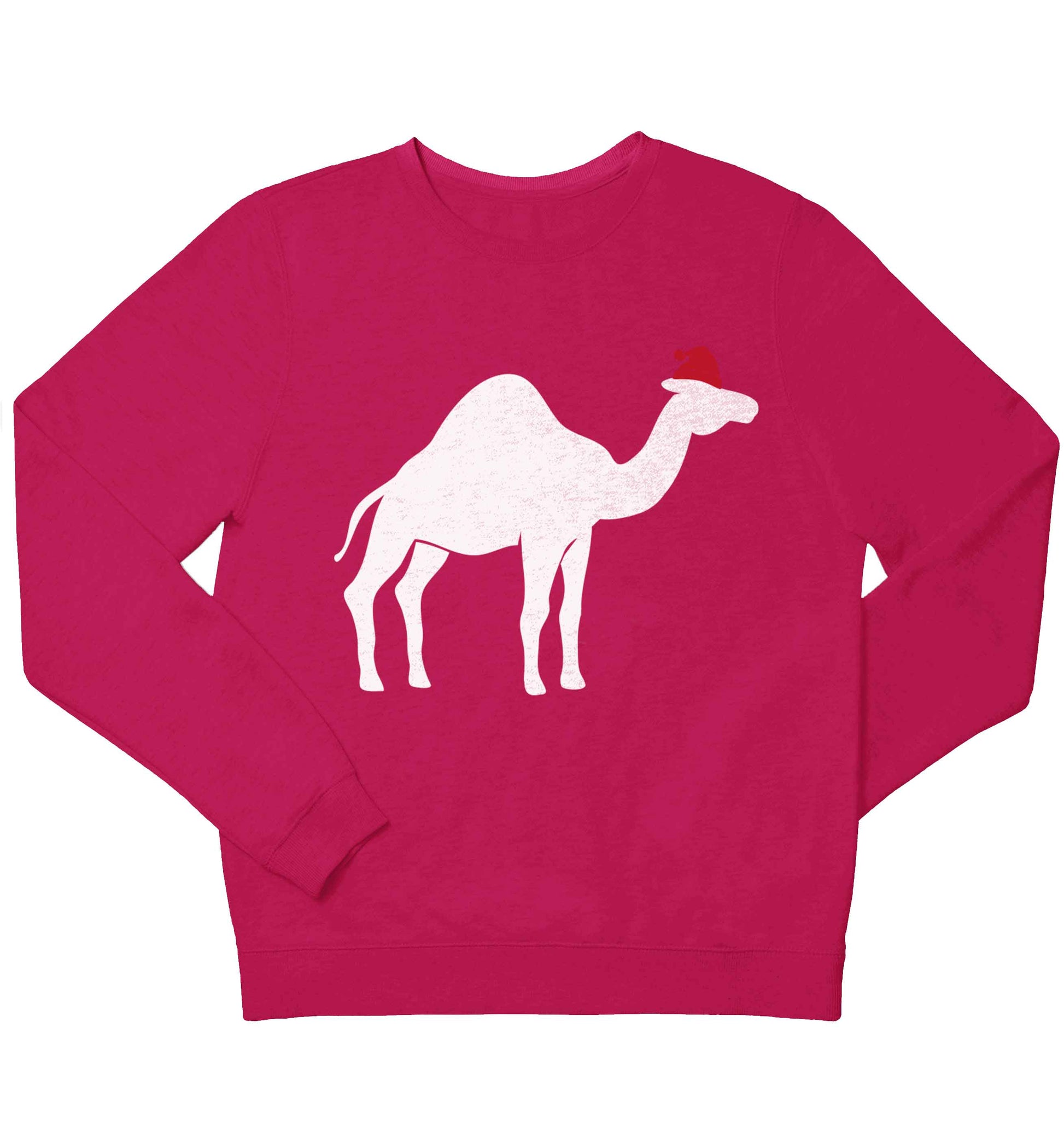Blue camel santa children's pink sweater 12-13 Years