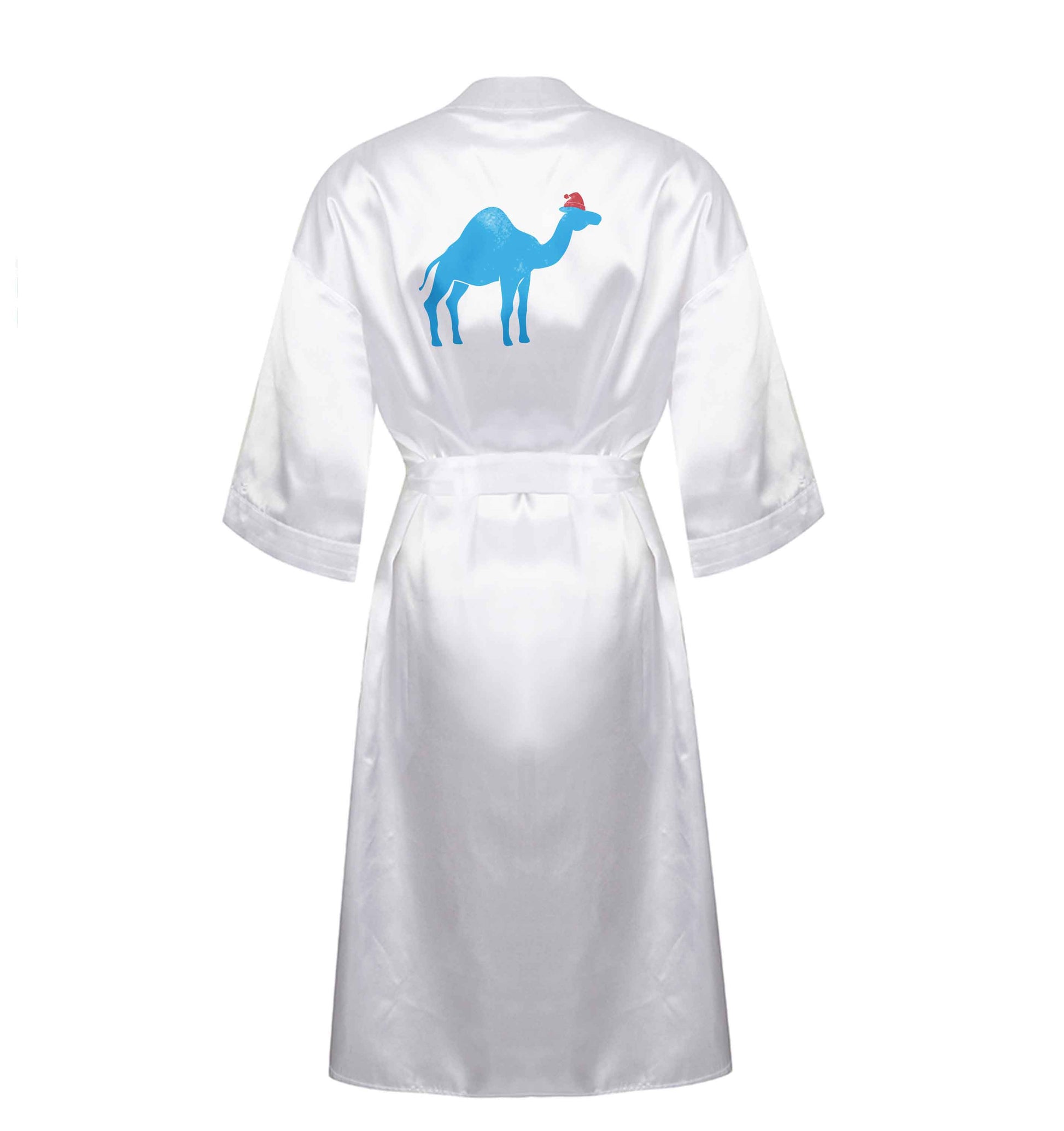 Blue camel santa XL/XXL white ladies dressing gown size 16/18