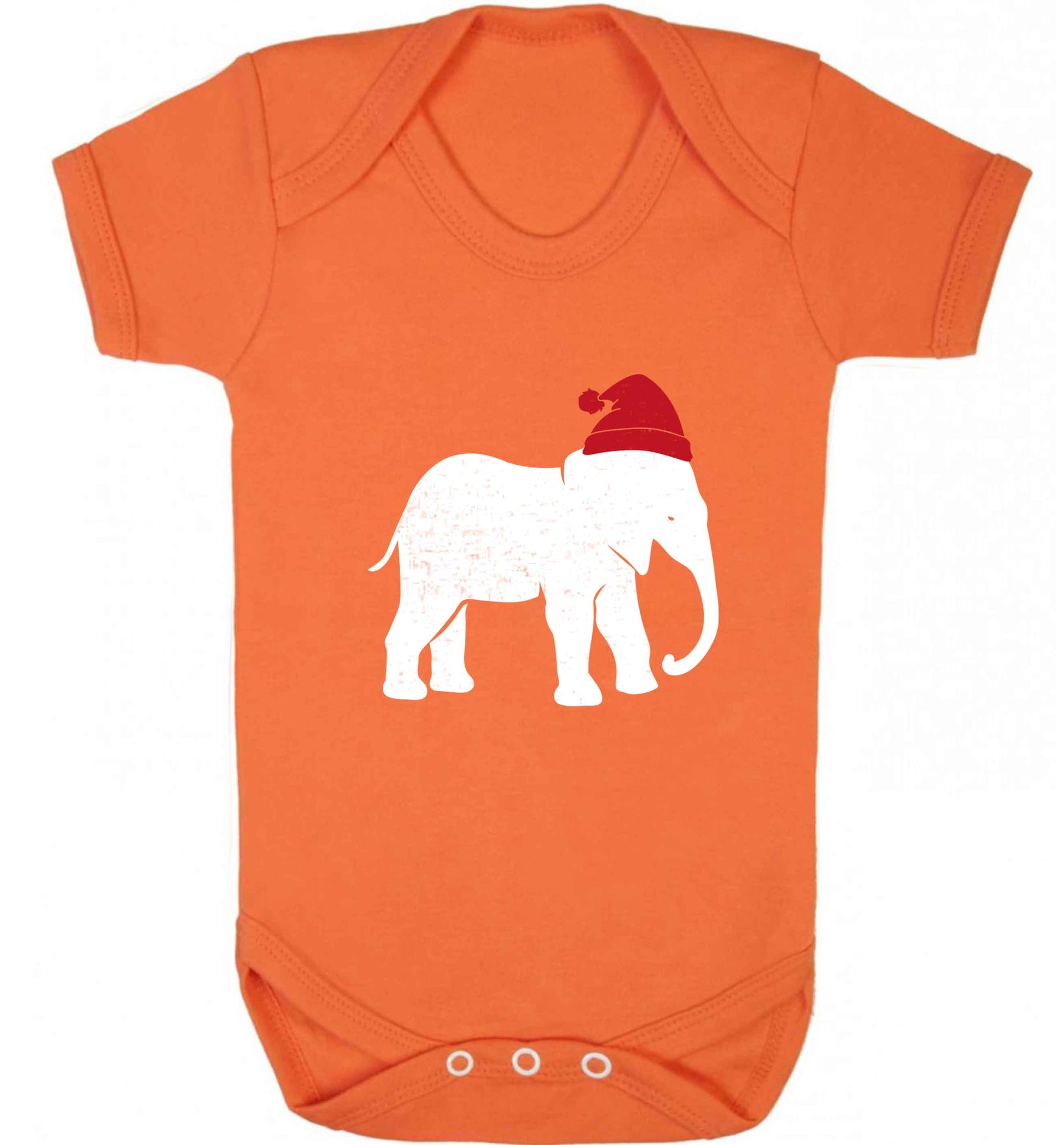 Pink elephant Santa baby vest orange 18-24 months