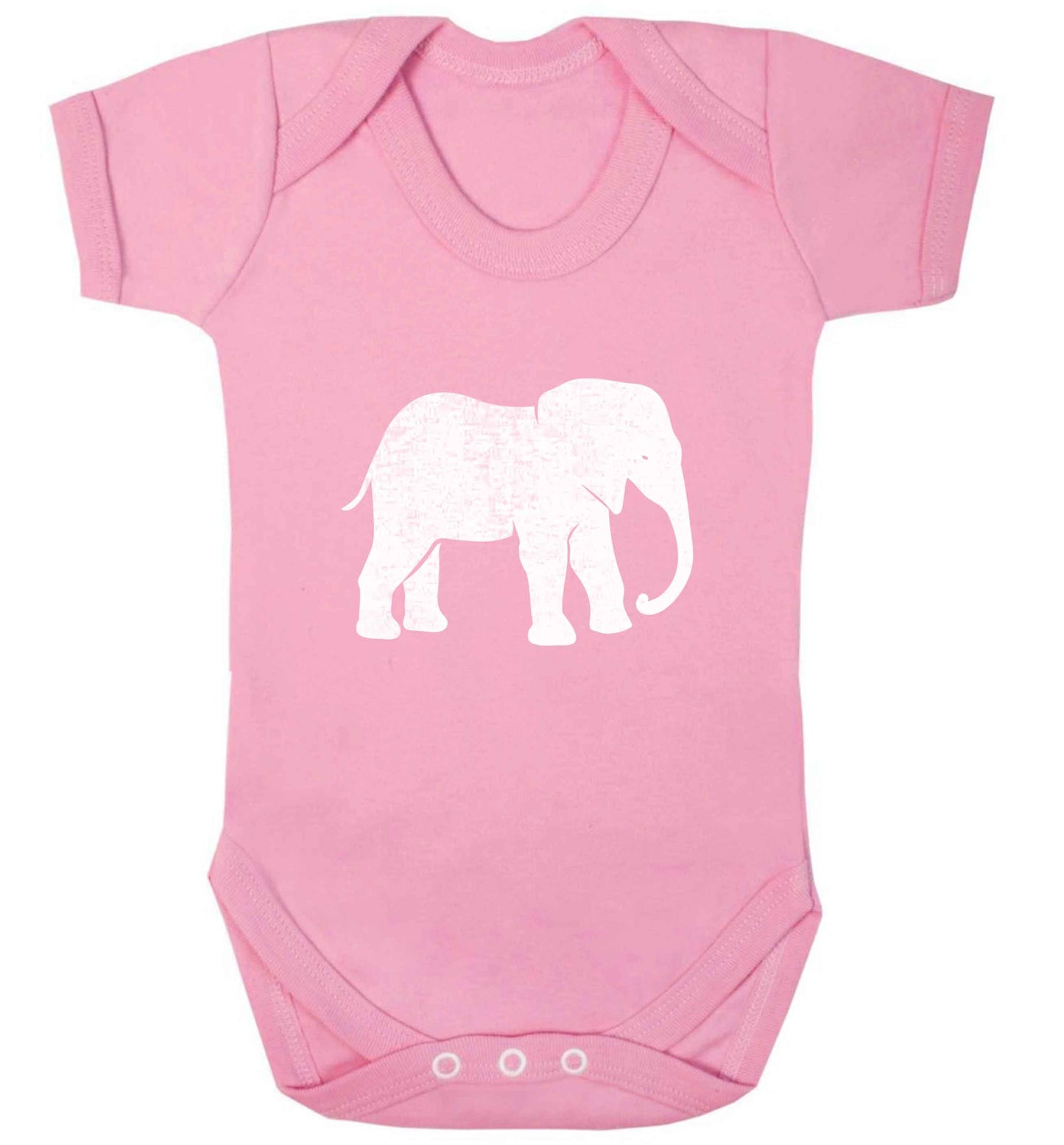 Pink elephant baby vest pale pink 18-24 months