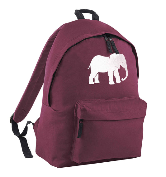 Pink elephant maroon children's backpack