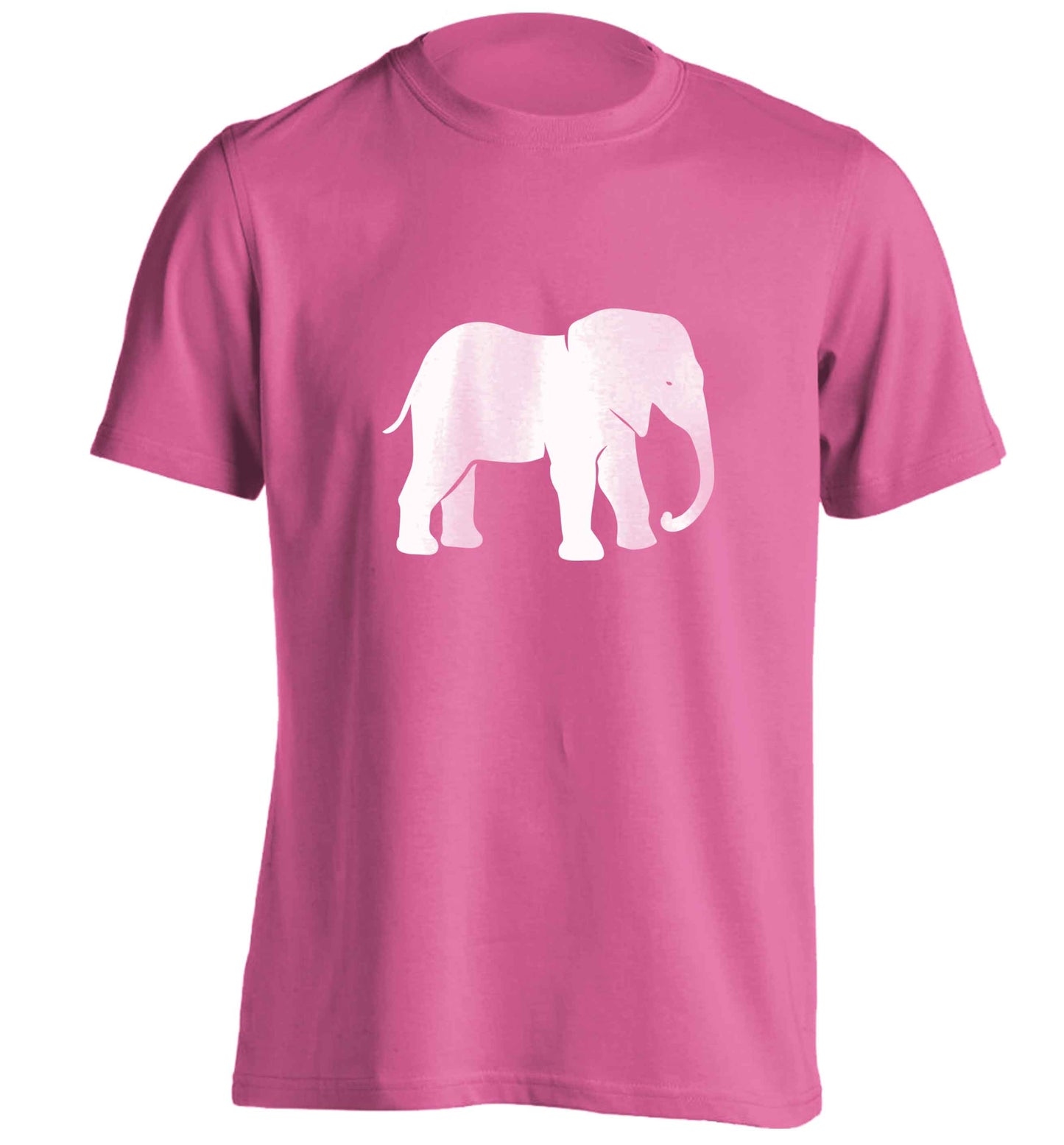 Pink elephant adults unisex pink Tshirt 2XL