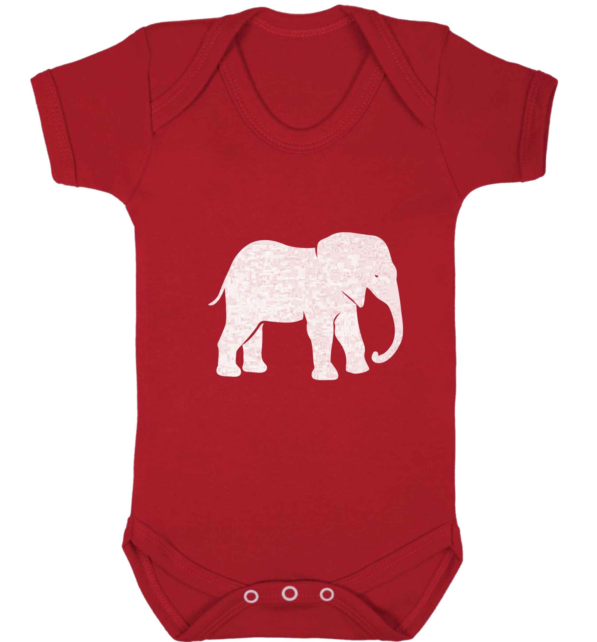 Pink elephant baby vest red 18-24 months