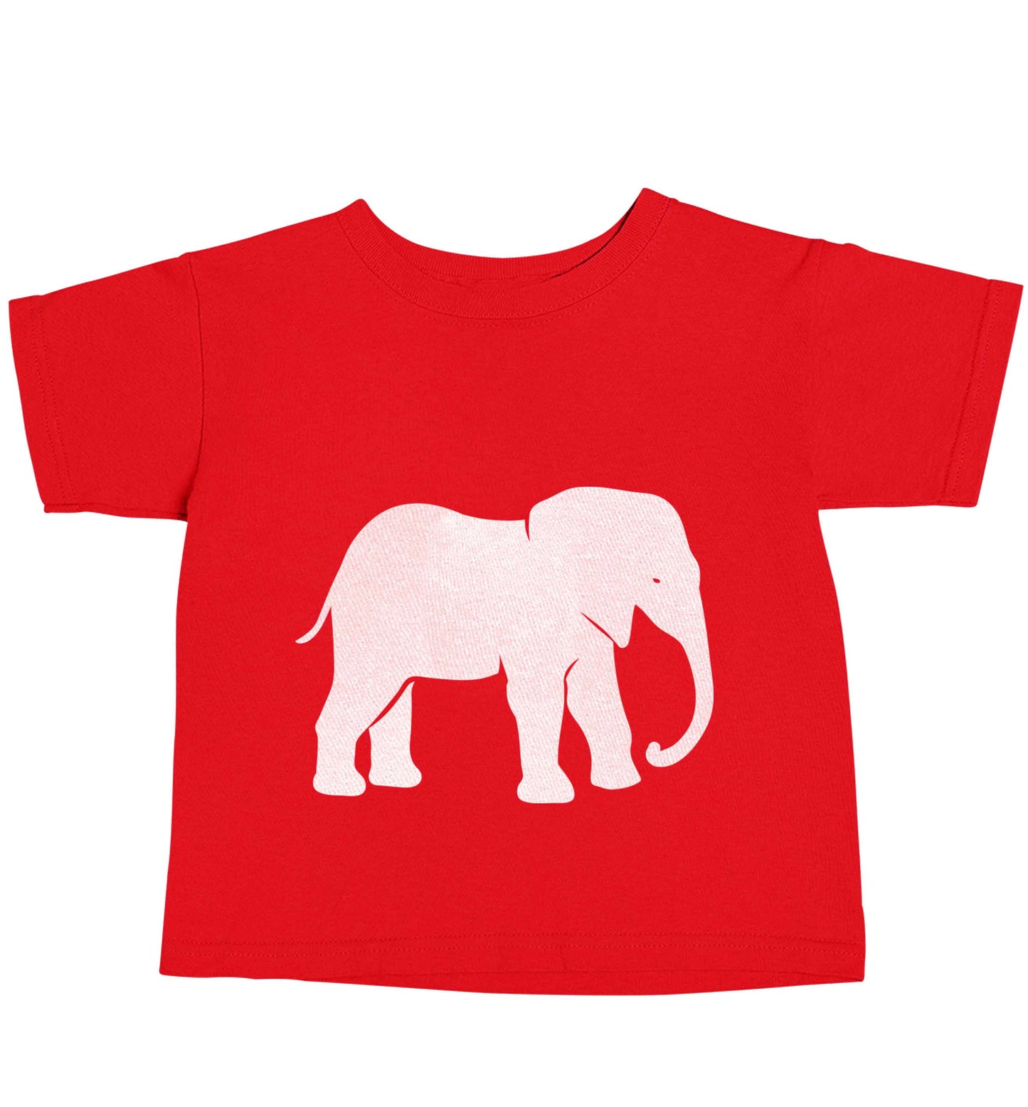 Pink elephant red baby toddler Tshirt 2 Years