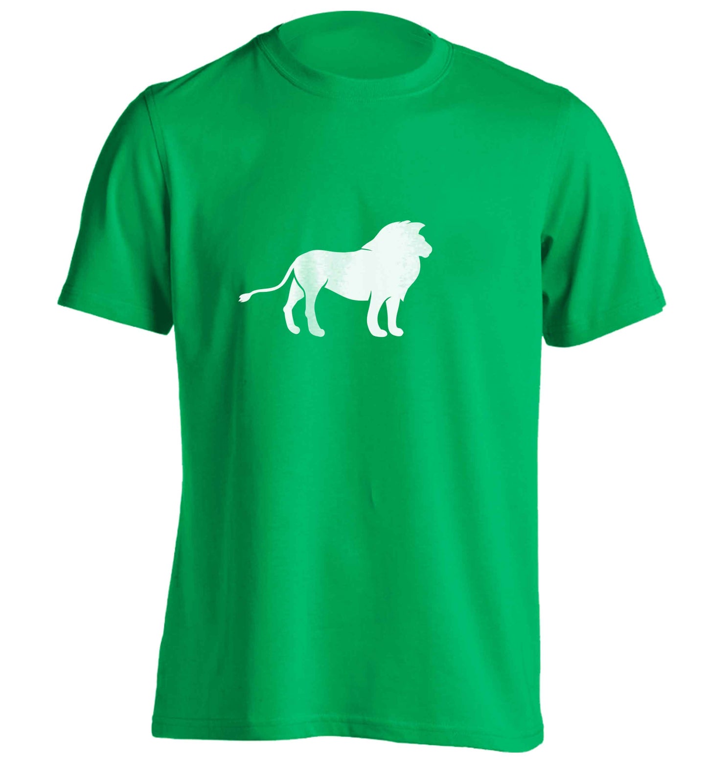 Gold lion adults unisex green Tshirt 2XL