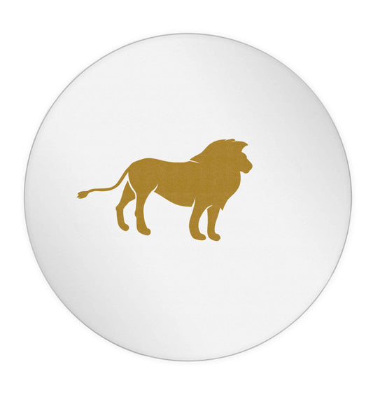 Gold lion 24 @ 45mm matt circle stickers