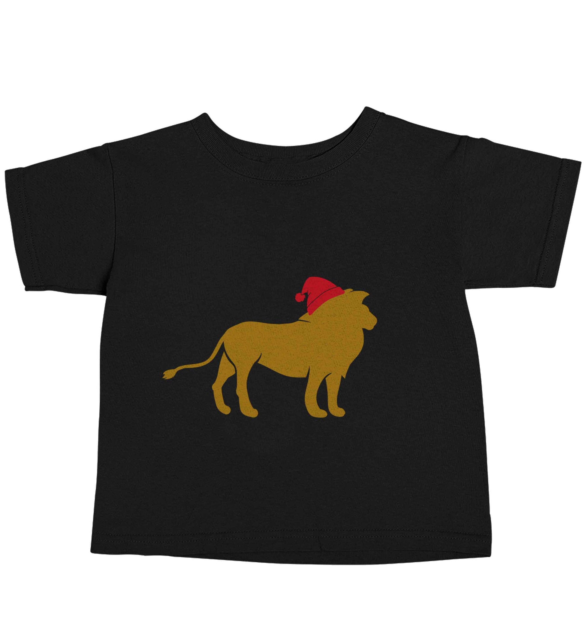 Gold lion santa Black baby toddler Tshirt 2 years