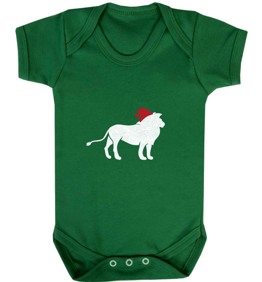 Gold lion santa baby vest green 18-24 months
