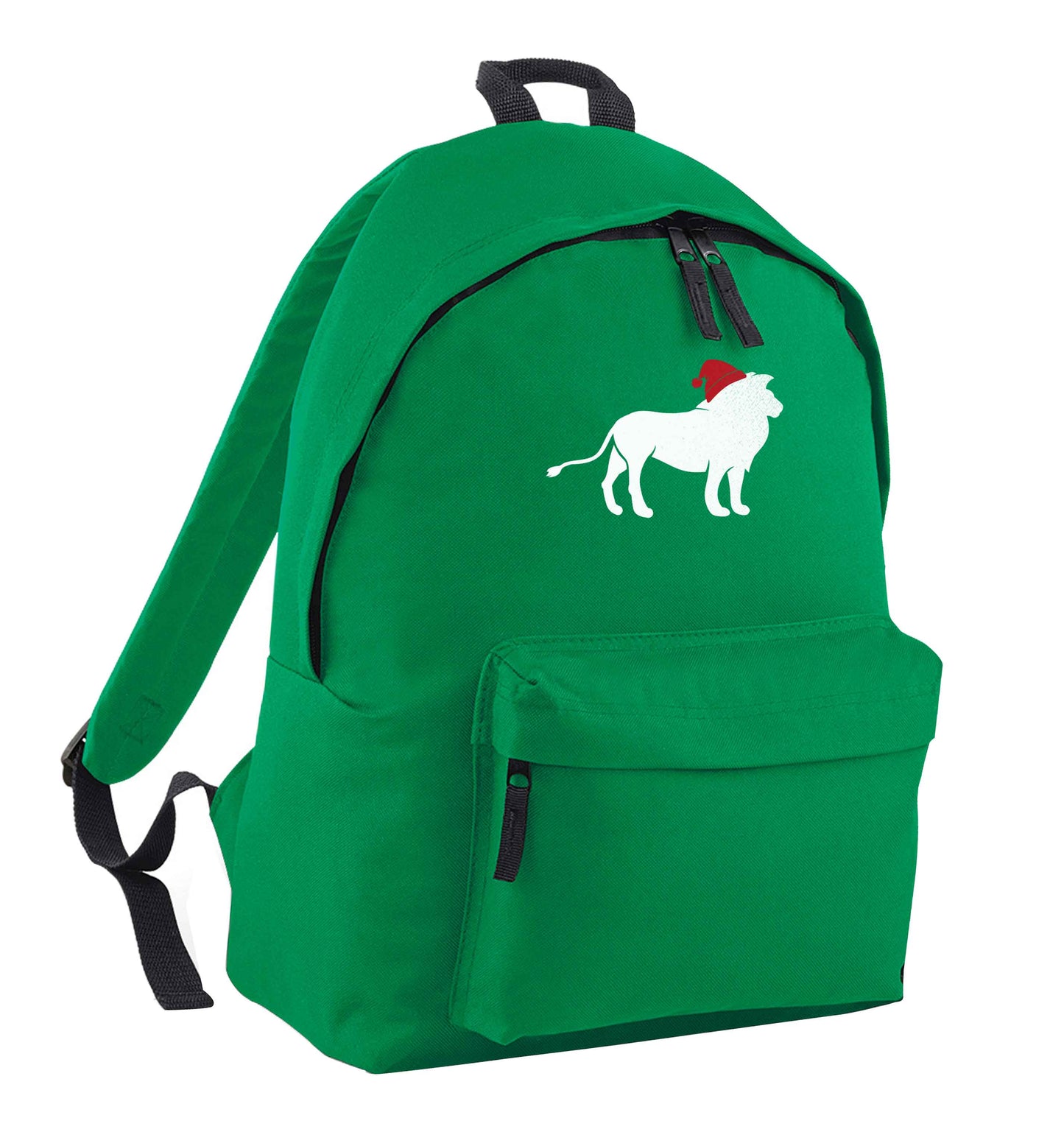 Gold lion santa green adults backpack