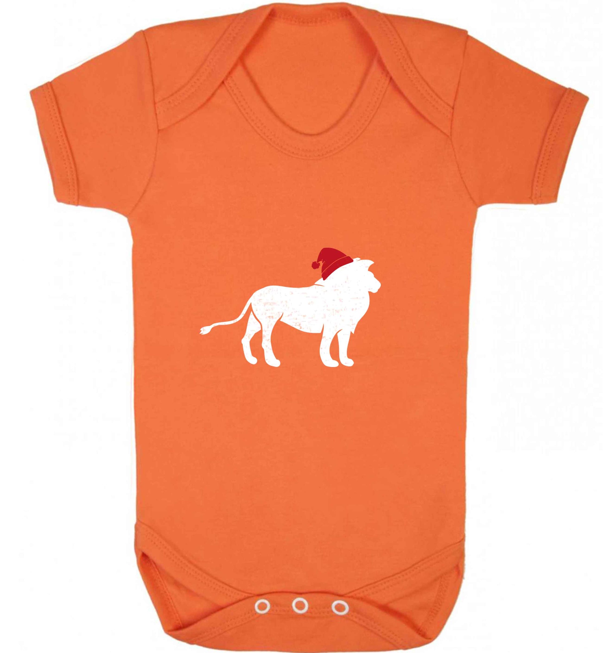 Gold lion santa baby vest orange 18-24 months